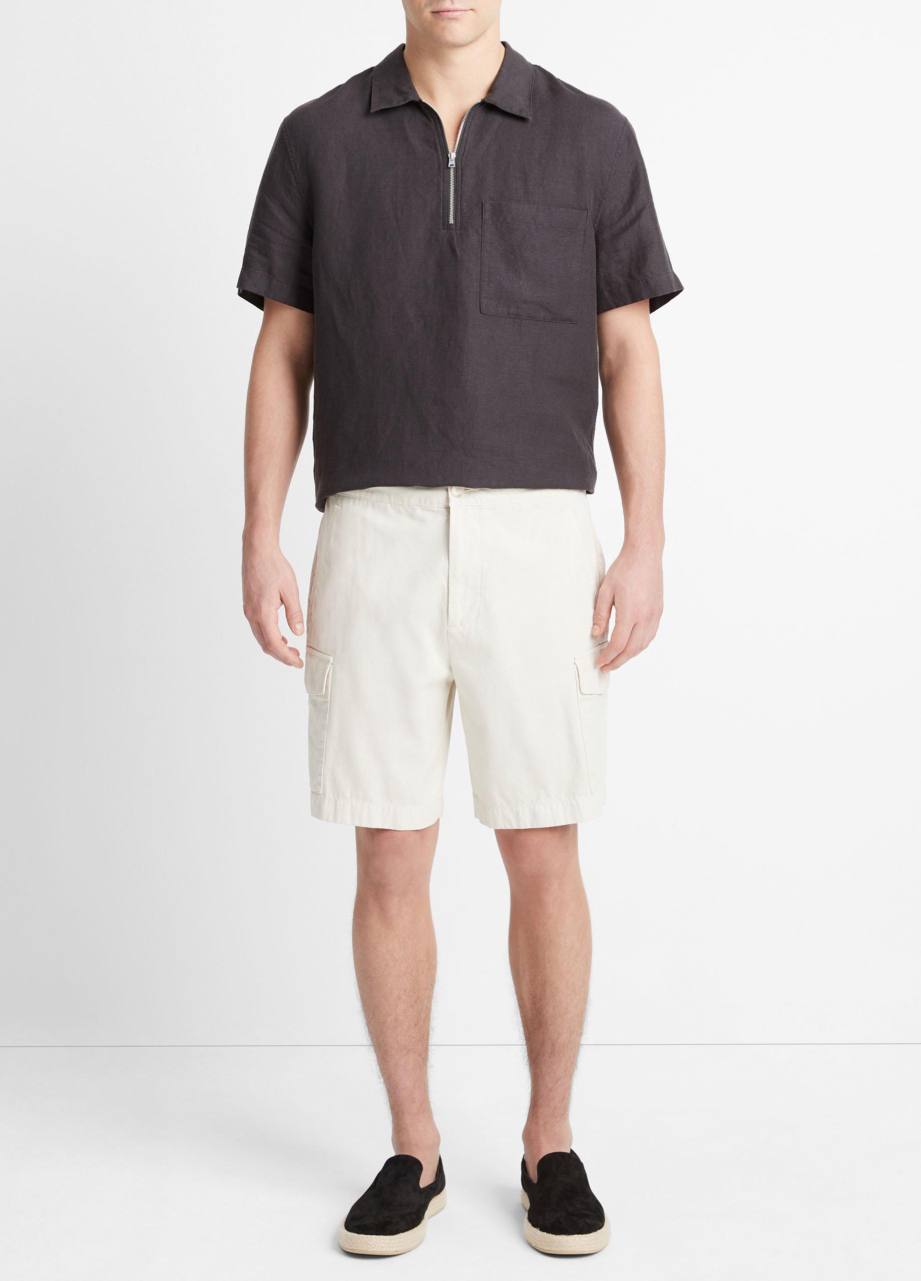 Men's Garment-Dyed Twill Cargo Shorts Product Image