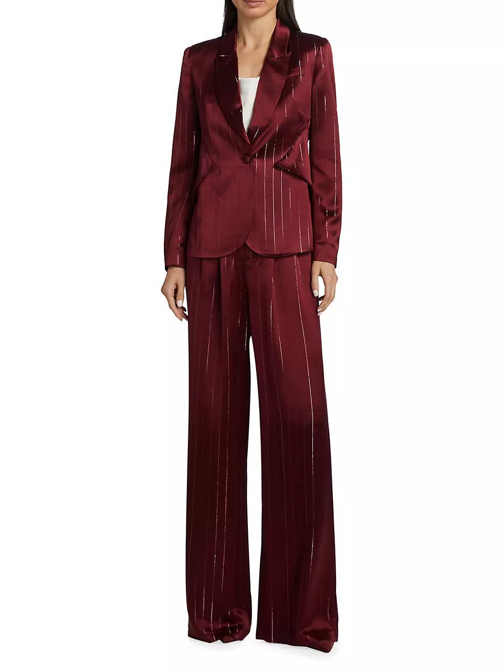 Darlene Metallic Stripe Blazer Product Image