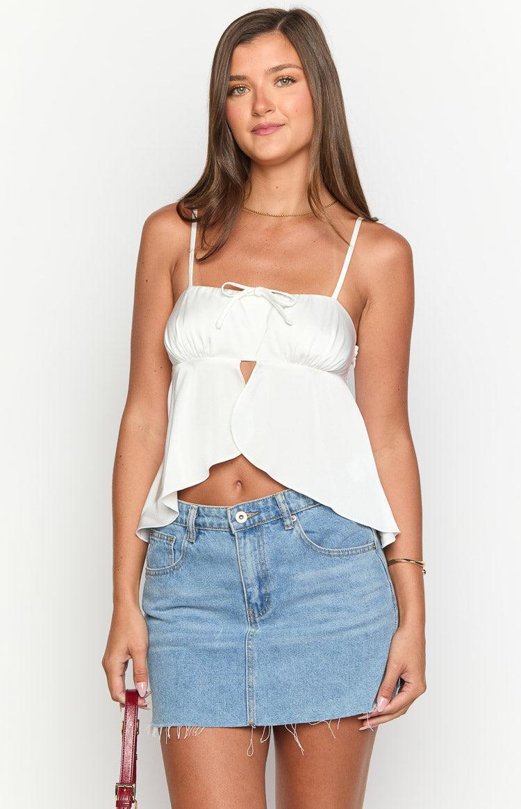 Naveen White Top Girls Product Image