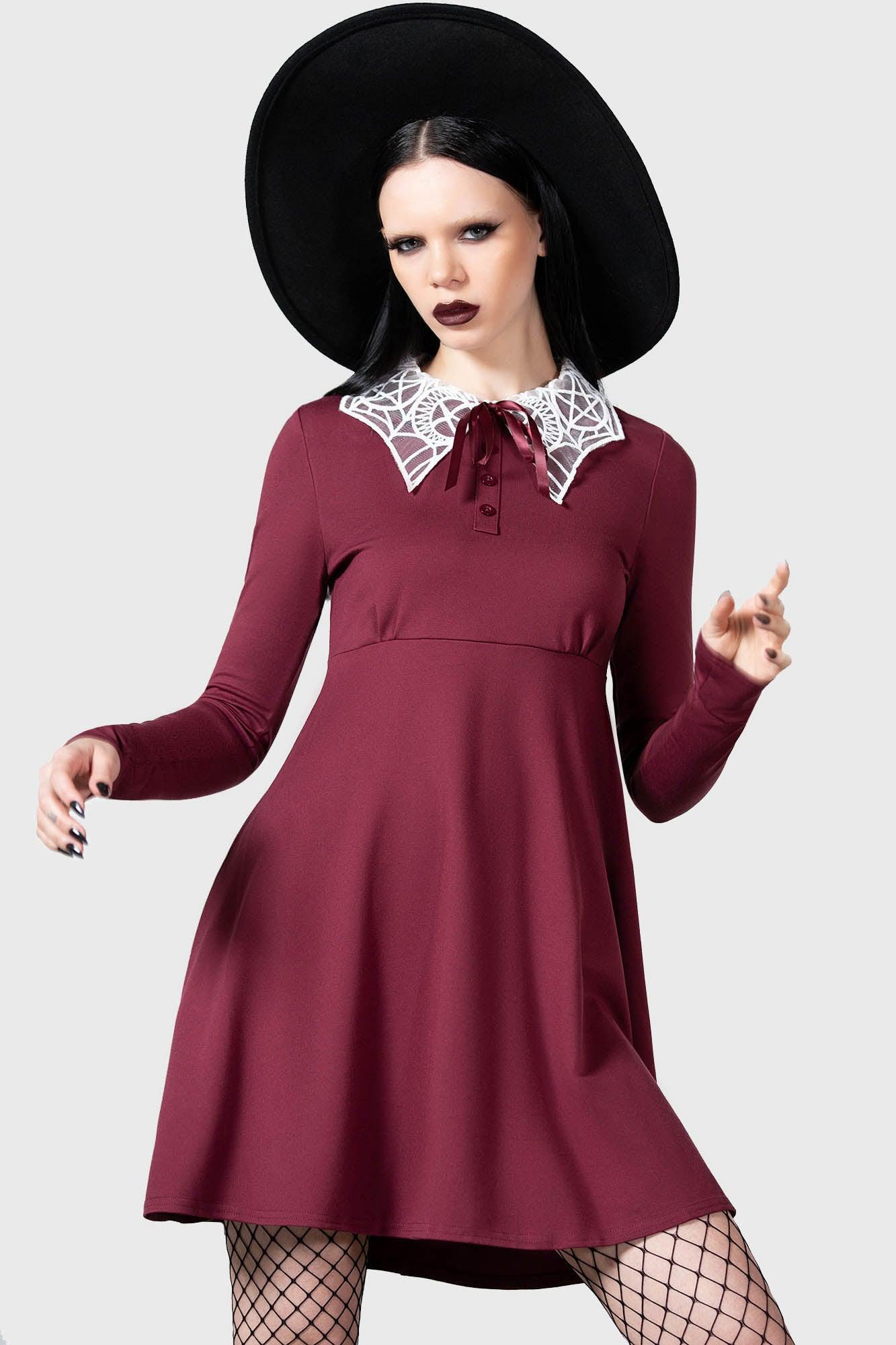 Charmed School Dress [CRIMSON] - Resurrect Female Product Image