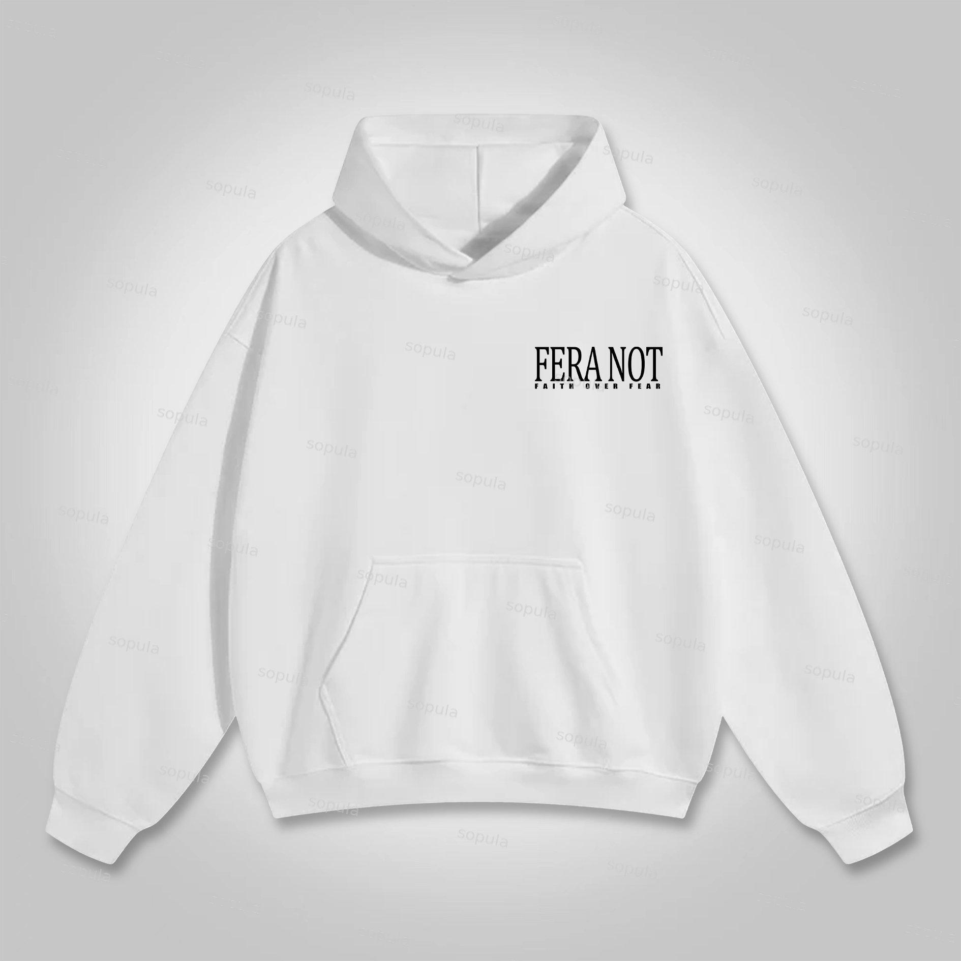 Sopula Fear Not Faith God's Gym Graphic Print Hoodie Product Image