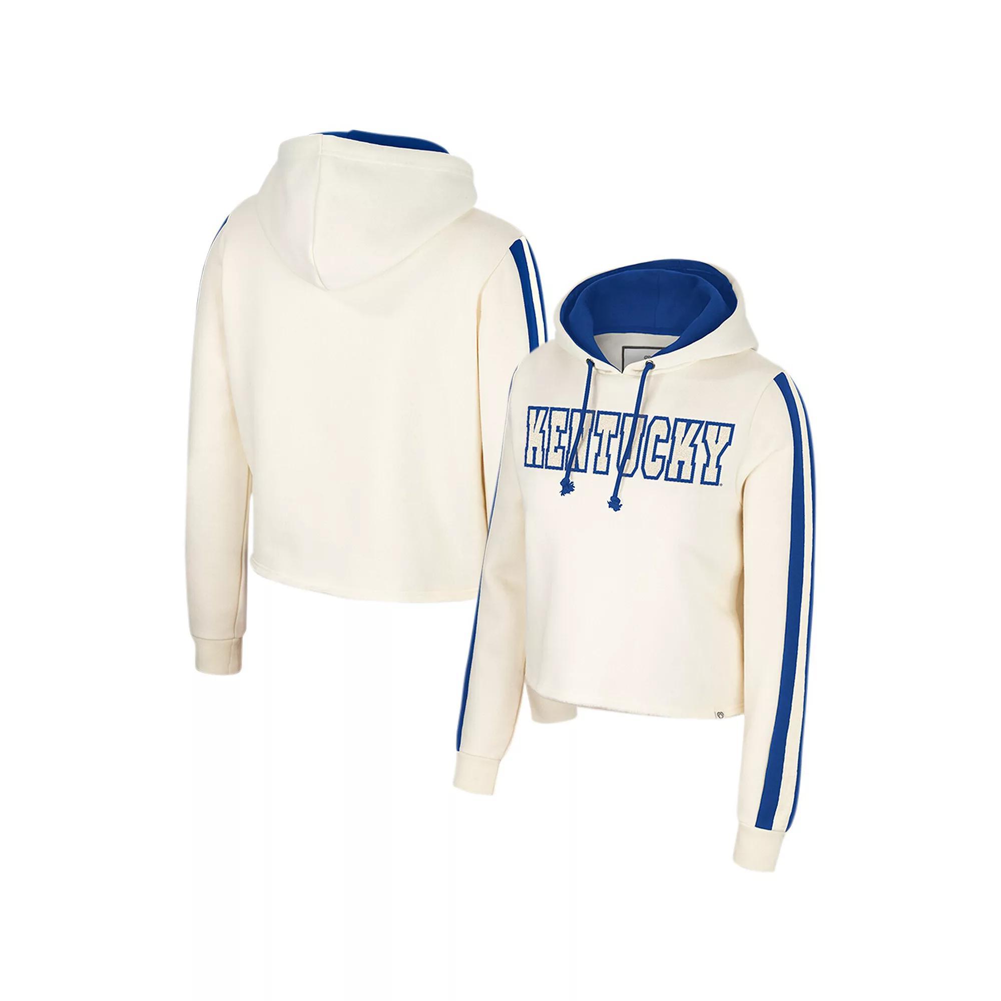 Women's Colosseum Cream Kentucky Wildcats Perfect Date Cropped Pullover Hoodie, Size: XXL, Beige Product Image