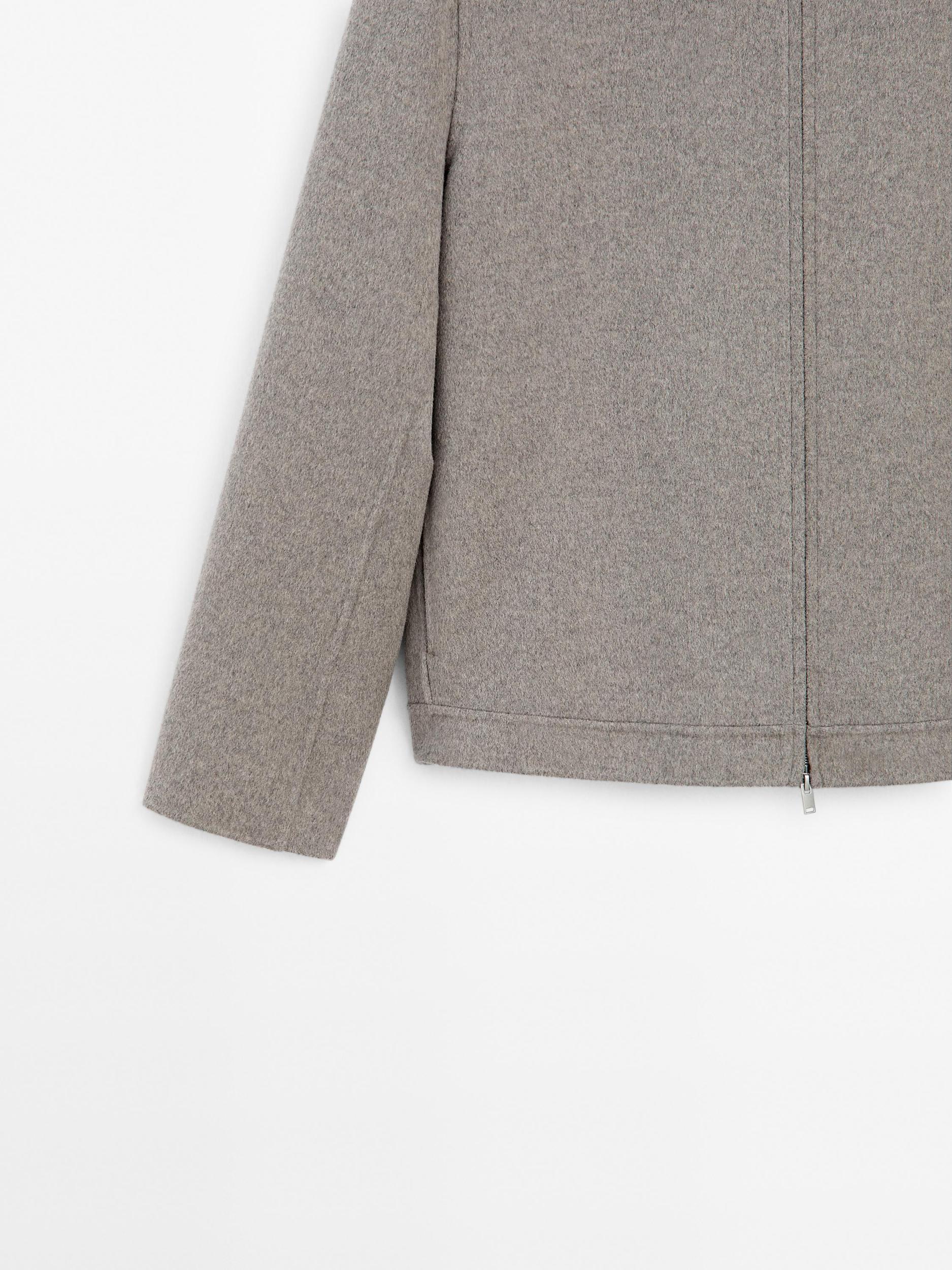 Double zip wool jacket Product Image