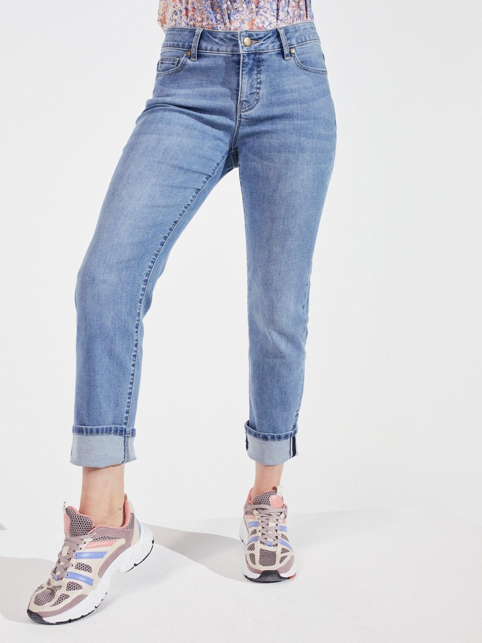 Signature Girlfriend 5 Pocket Jeans With Selvedge Cuff Female Product Image