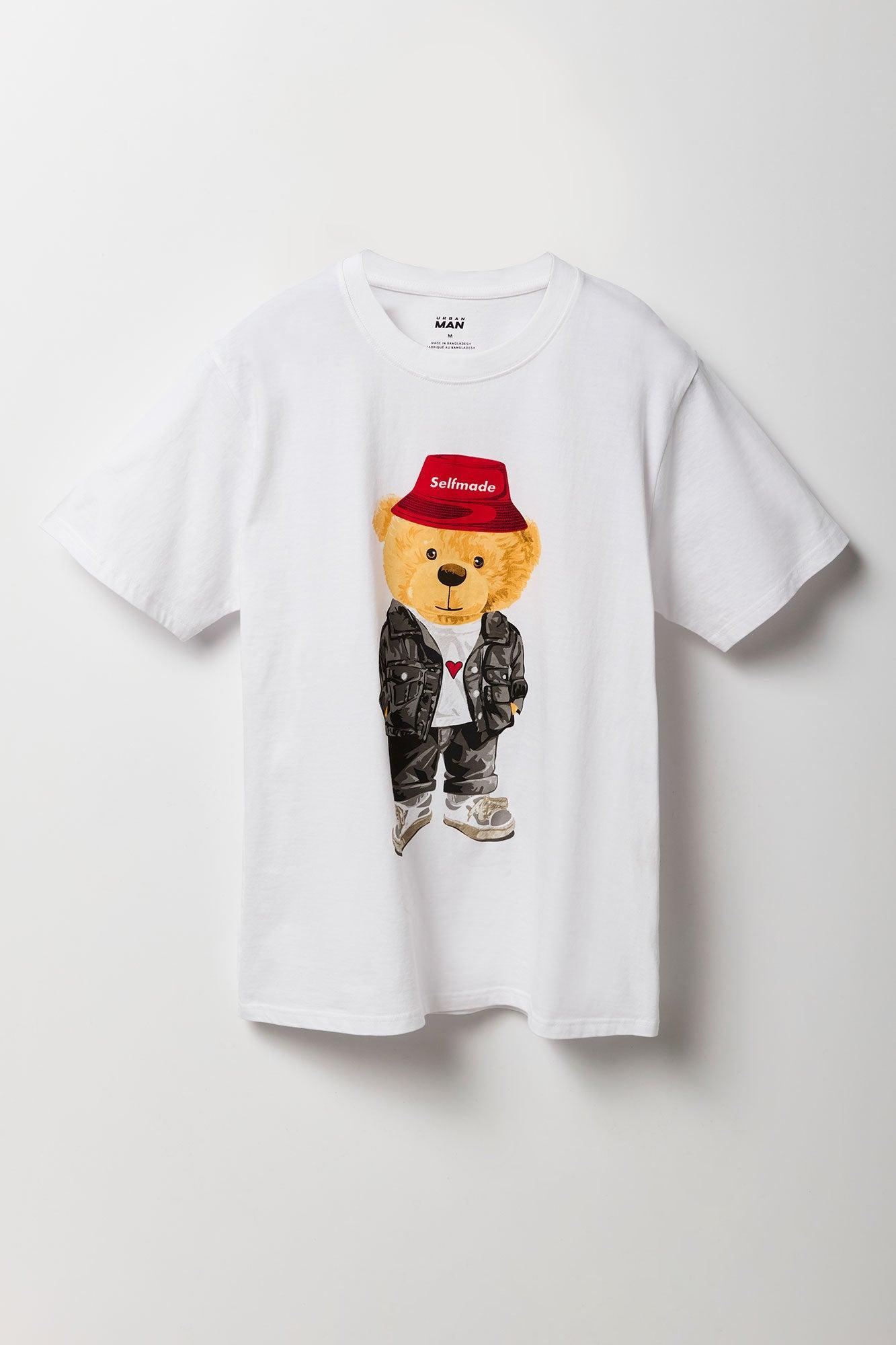 Self Made Bear Graphic T-Shirt Male Product Image