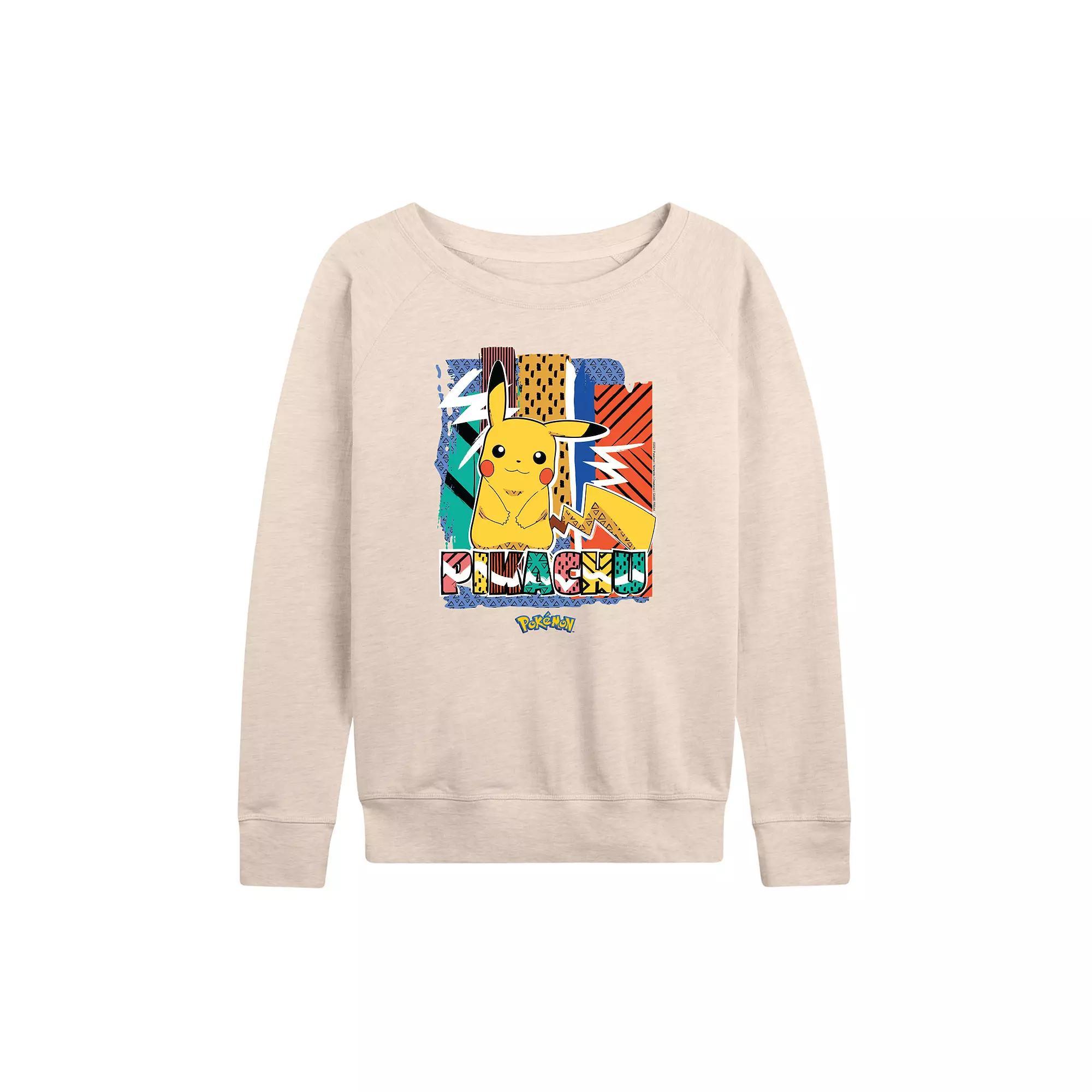 Womens Pokemon Pikachu Summer French Terry Long Sleeve Tee Product Image