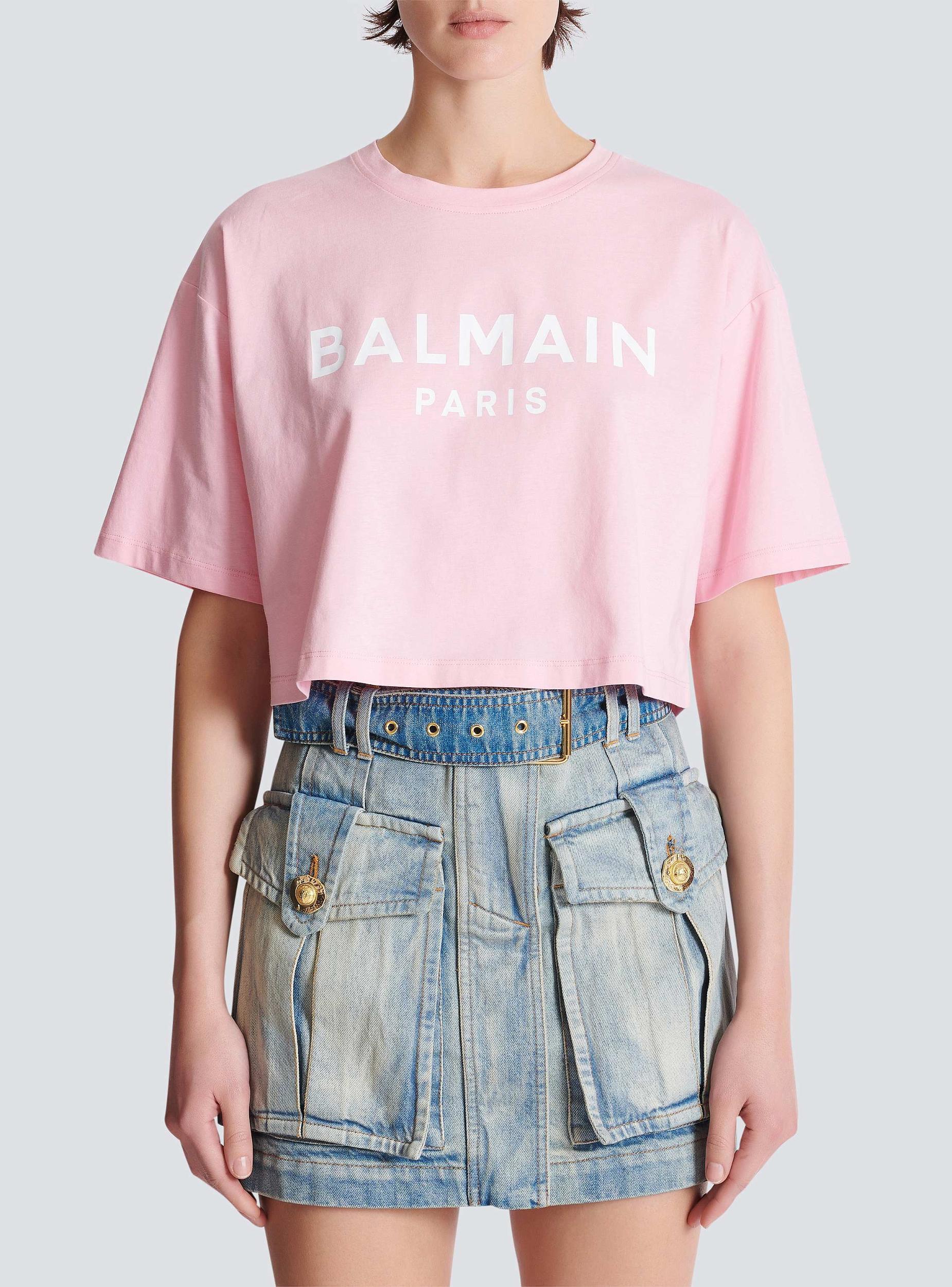 T-shirt with Balmain Paris print Product Image