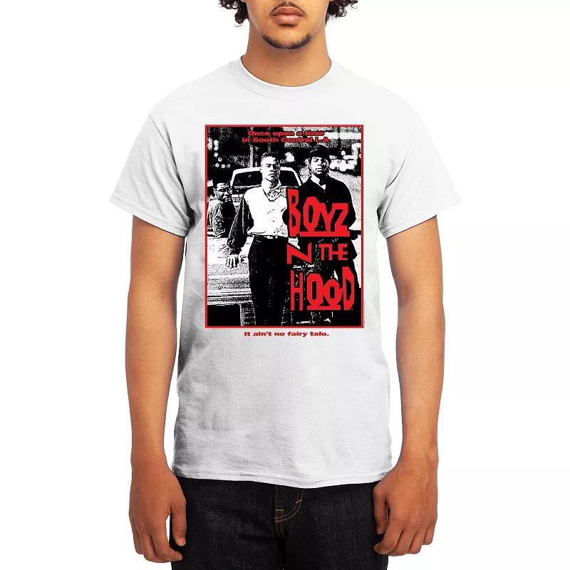 Men's Boyz N' The Hood No Fairytale Black & White Poster Tee, Size: Medium Product Image