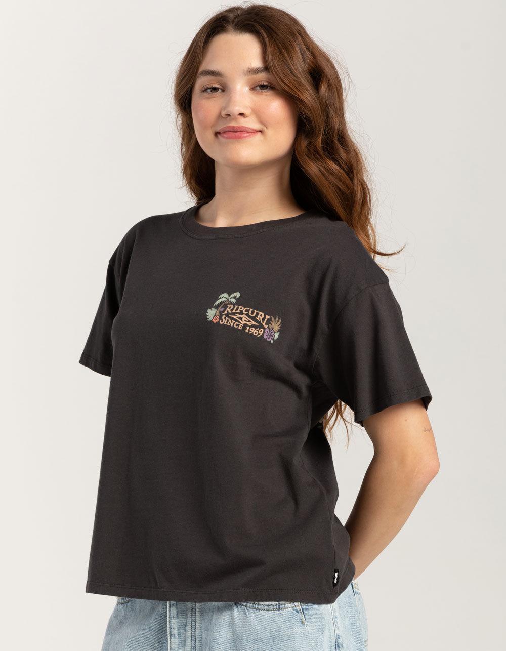 RIP CURL Tiki Tropics Womens Relaxed Tee - BONE Product Image