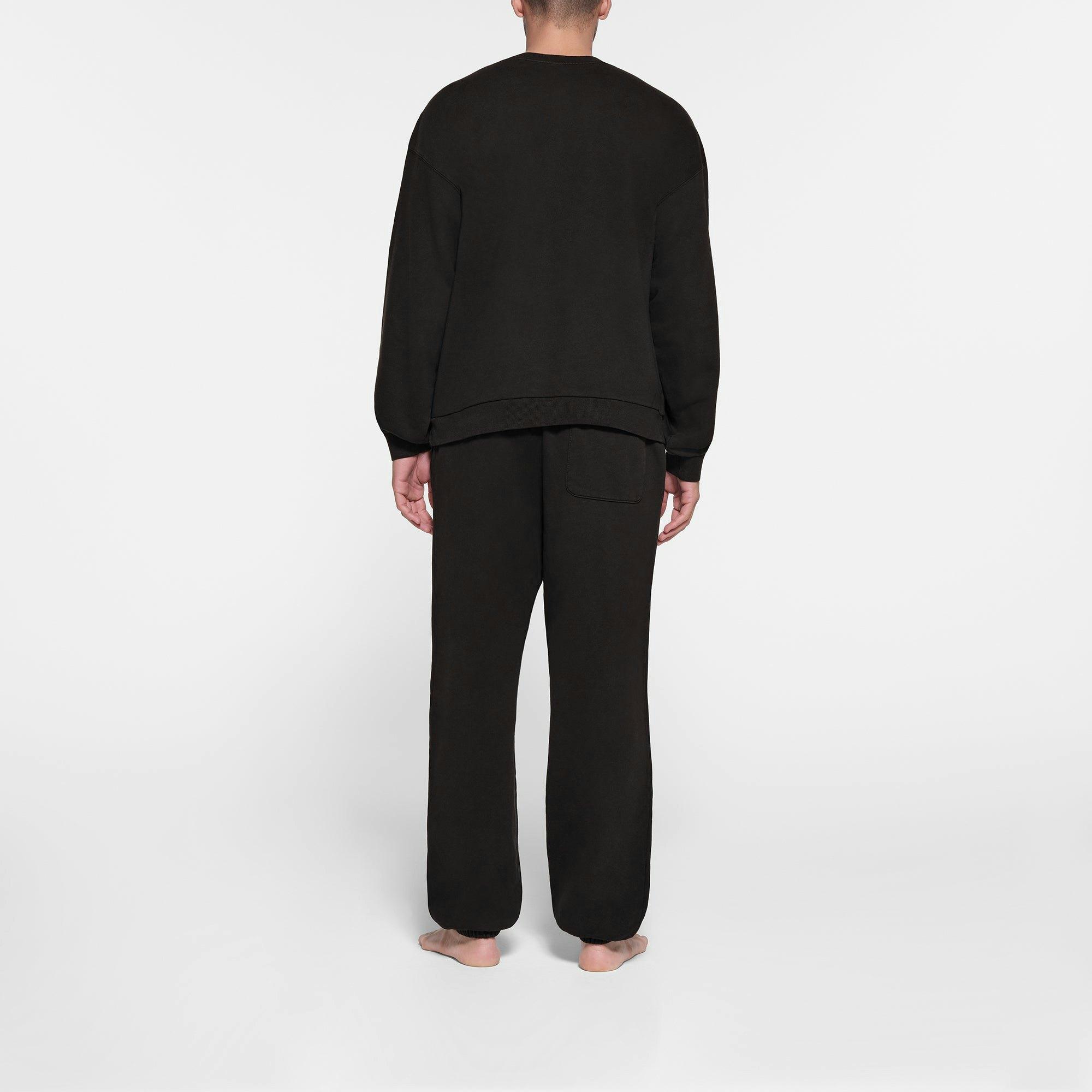 TERRY MENS RELAXED CREWNECK | WASHED OBSIDIAN Product Image