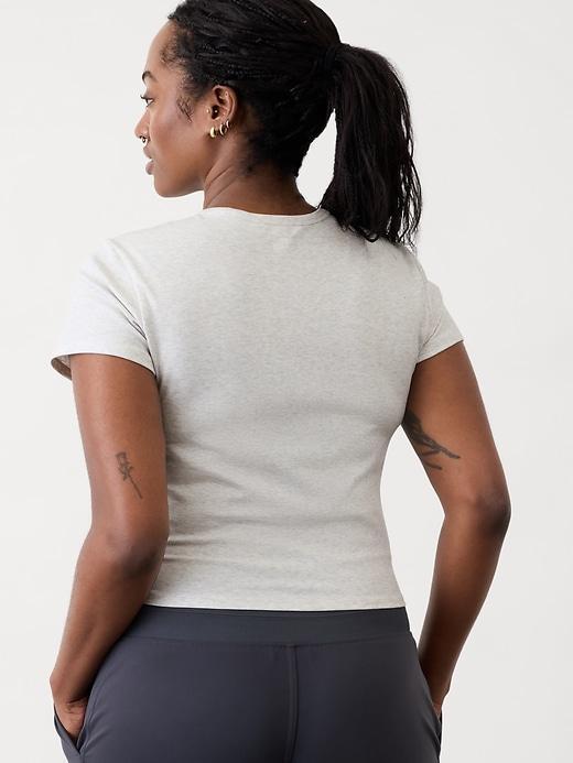 Signature Rib Crop Tee Product Image