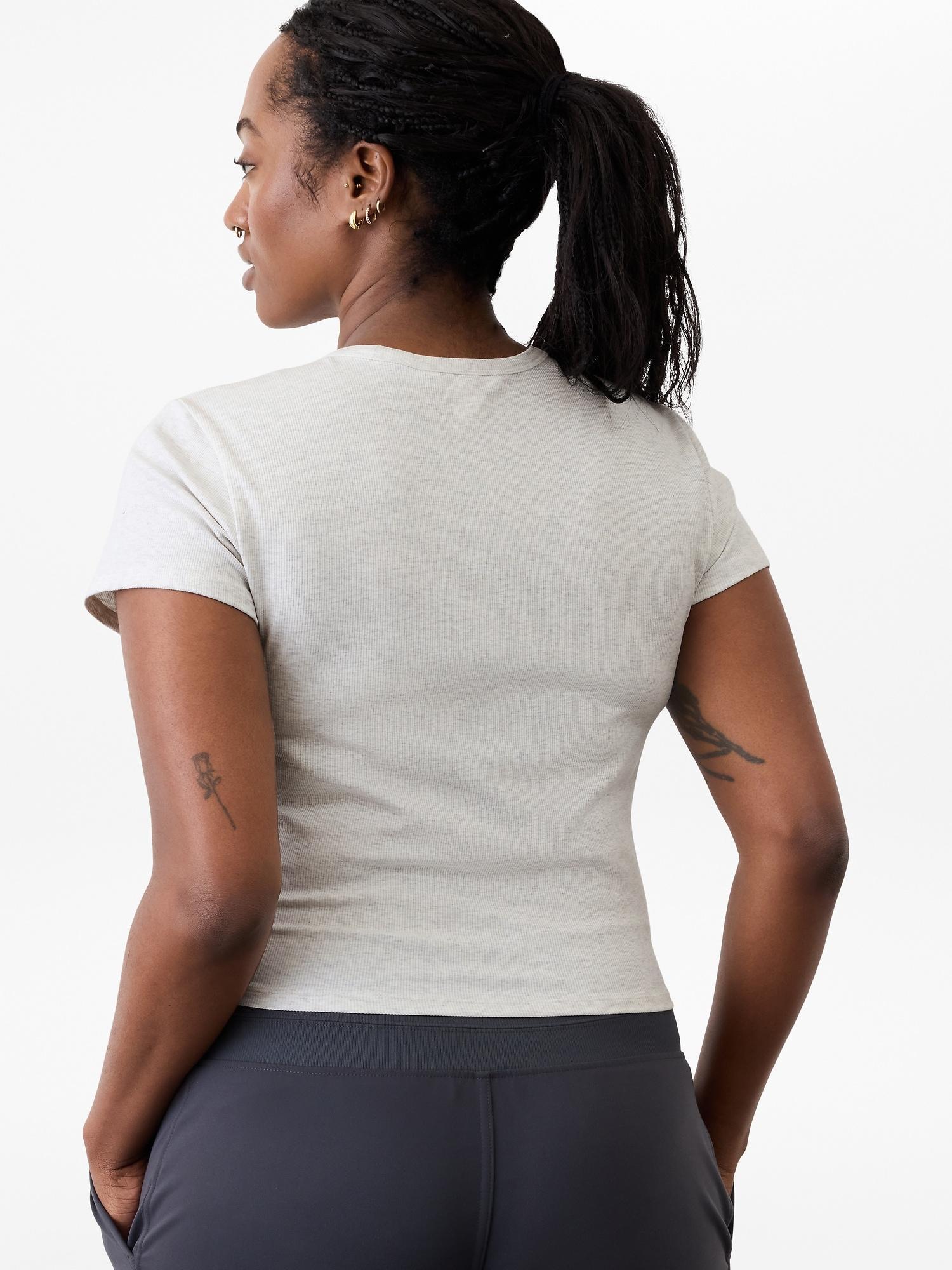 Signature Rib Crop Tee Product Image