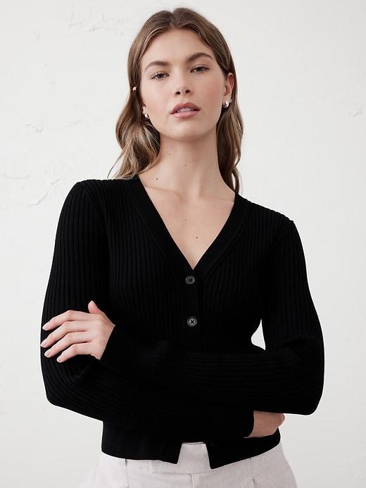Ribbed Cardigan Product Image