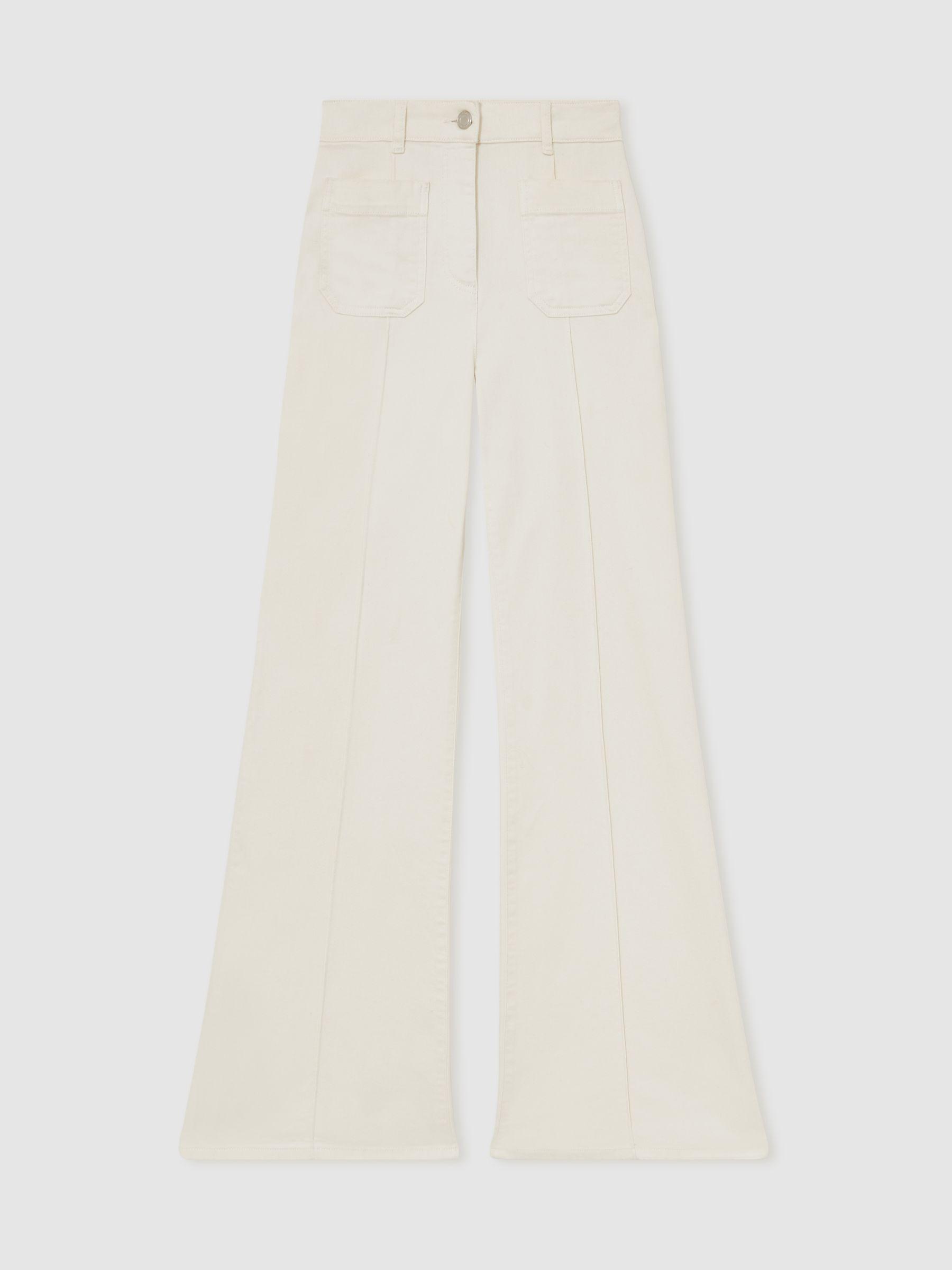 Petite Flared Suit Trousers in Mink Neutral Product Image