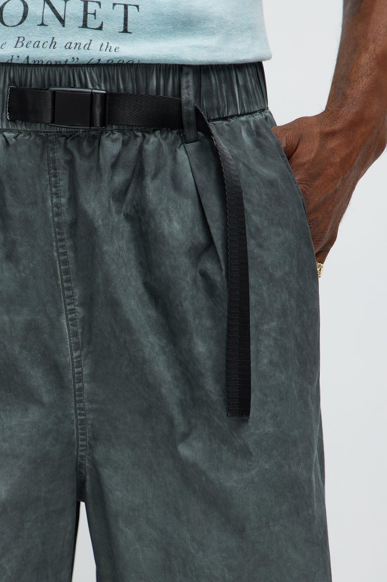 Baggy Hit Below The Belt Pants - Slate Grey Product Image