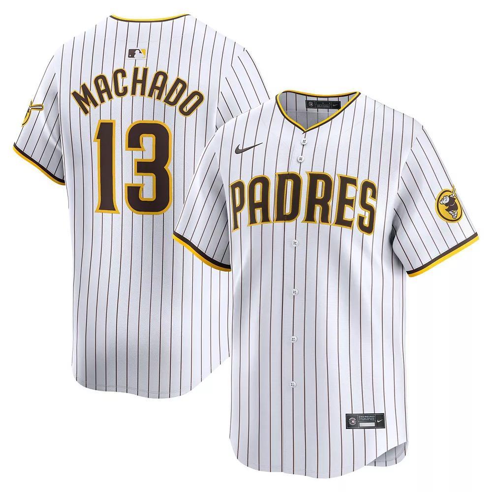 Men's Nike Manny Machado White San Diego Padres Home Limited Player Jersey, Size: Small Product Image