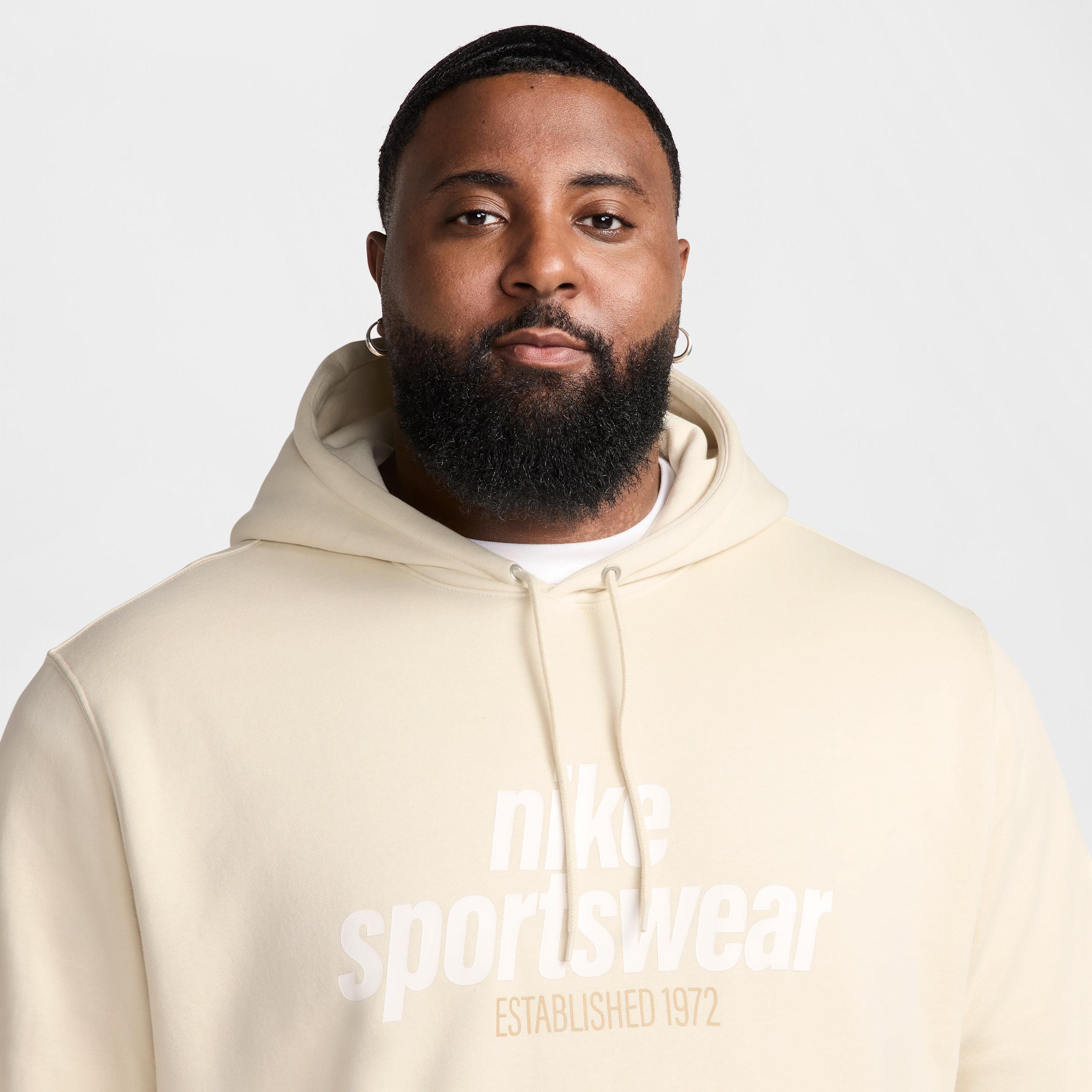 Nike Sportswear Club Graphic Hoodie Sweatshirt Mens at Urban Outfitters Product Image