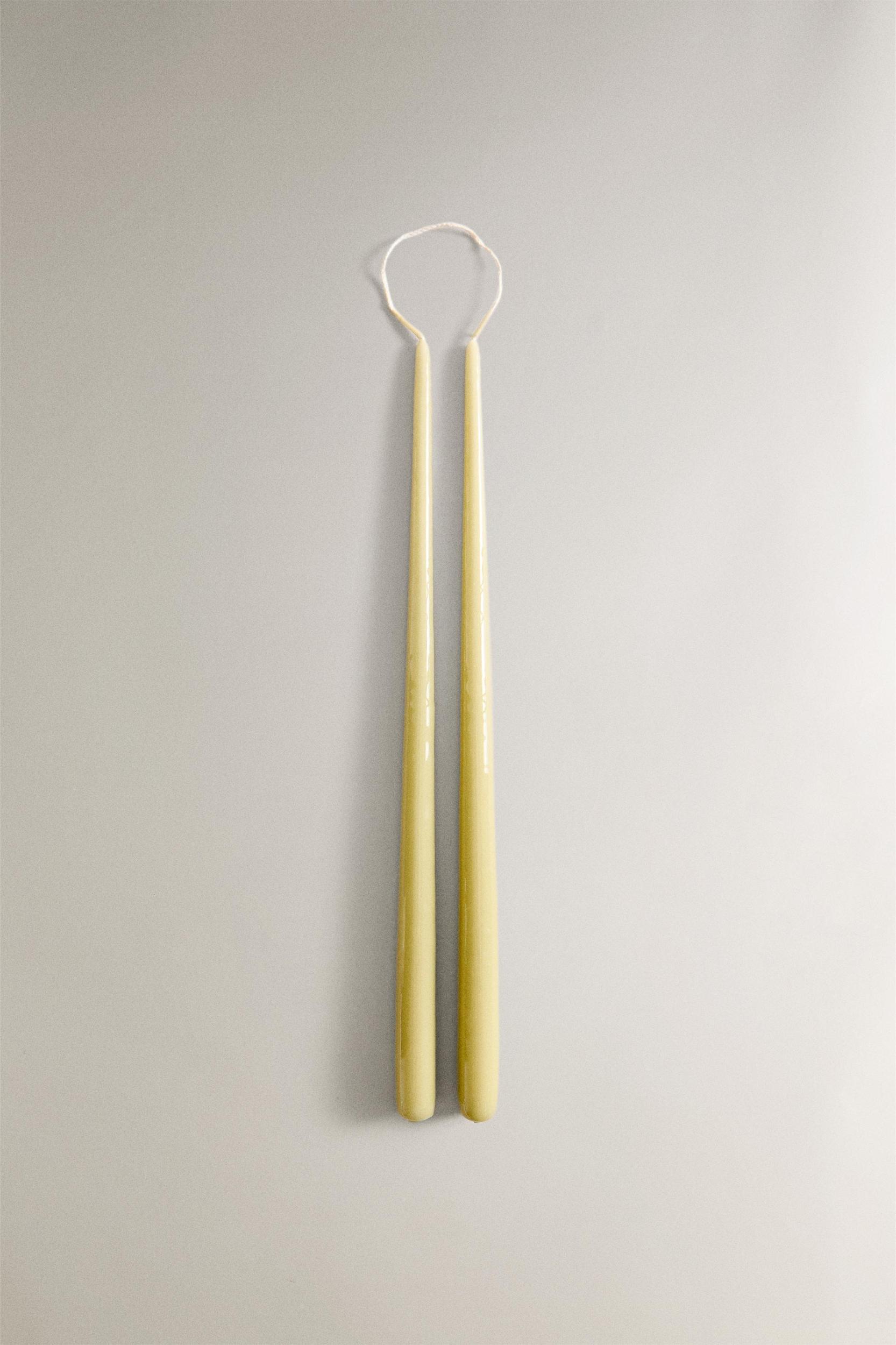 SET OF THIN COLORED CANDLES Product Image