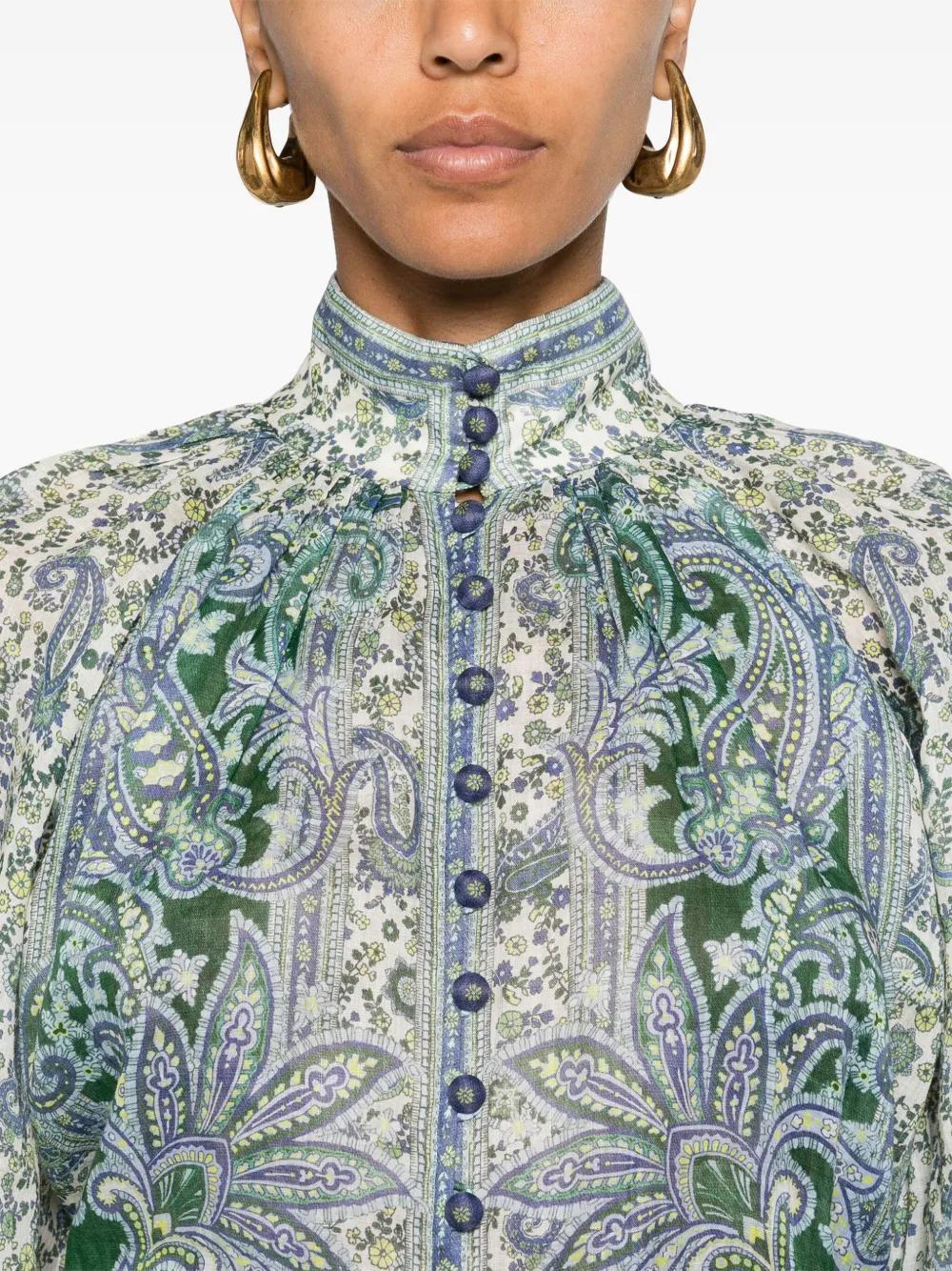 Ottie paisley-print blouse Product Image