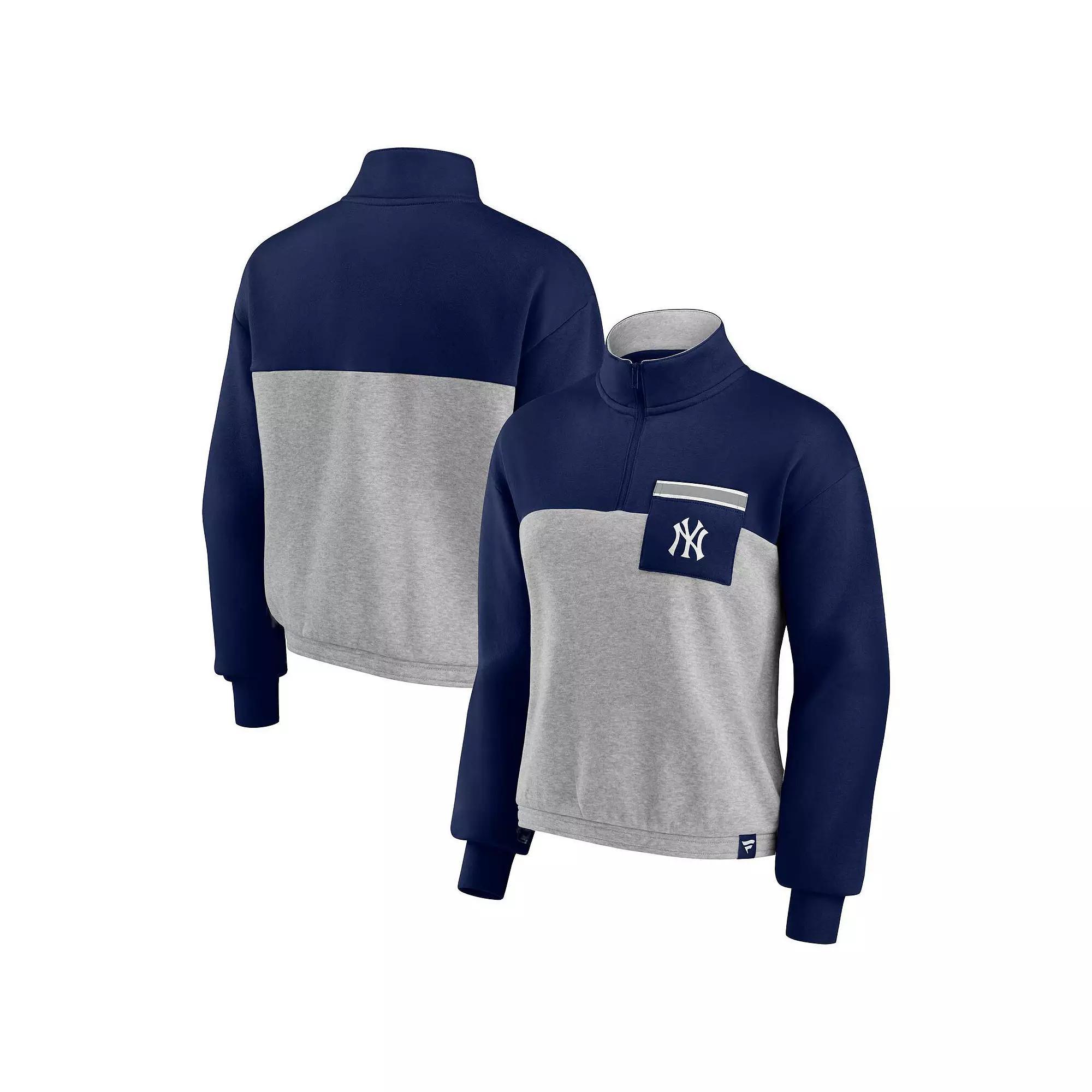 Women's Fanatics Branded Maroon/Heathered Gray Texas A&M Aggies Sideline to Sideline Colorblock Quarter-Zip Jacket, Size: XL Product Image