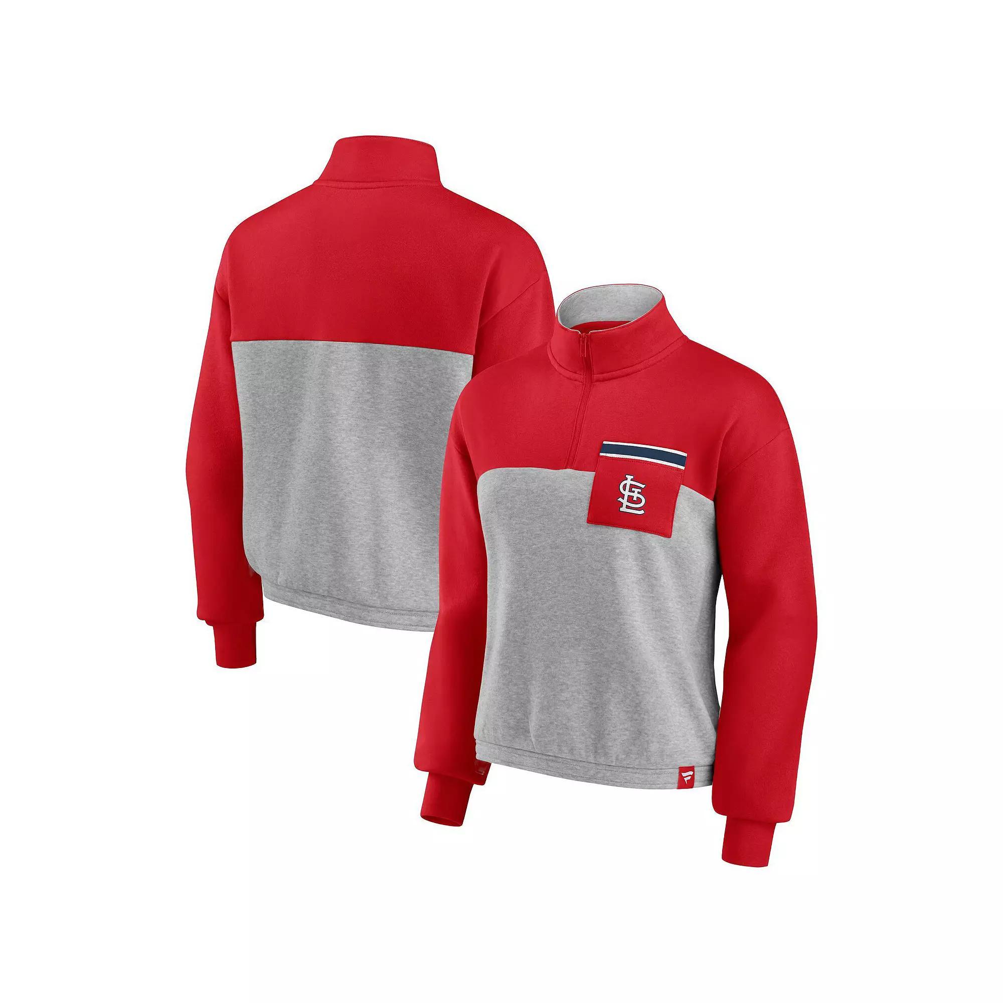 Women's Fanatics Branded Maroon/Heathered Gray Texas A&M Aggies Sideline to Sideline Colorblock Quarter-Zip Jacket, Size: XL Product Image