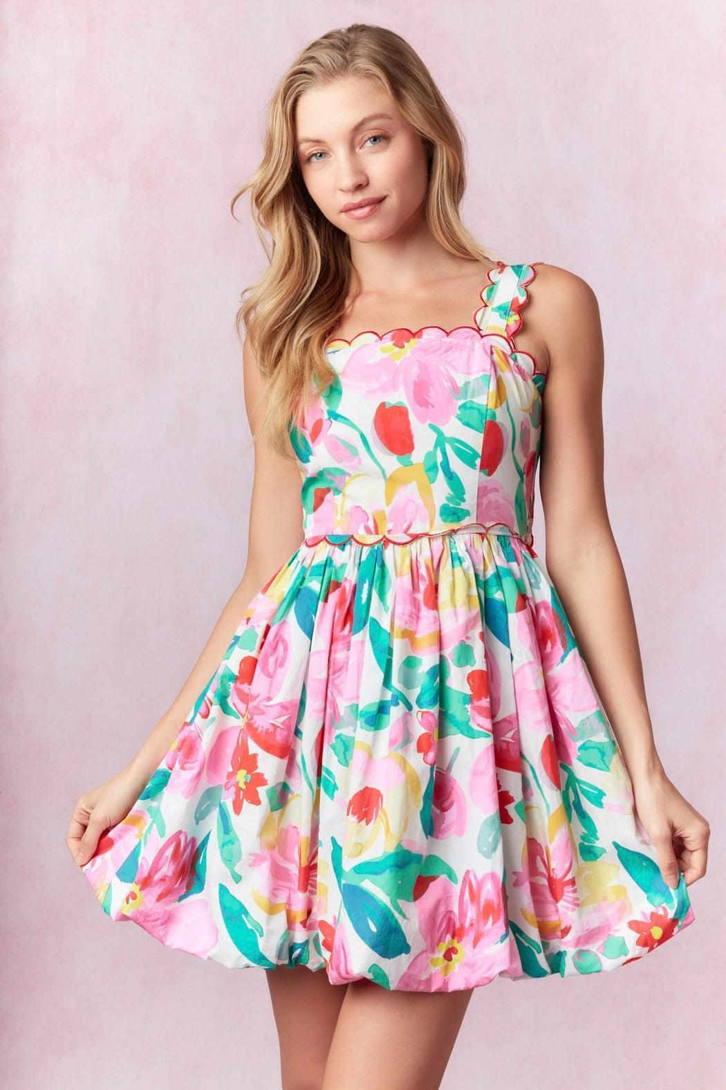 Poppy Puff Dress Product Image