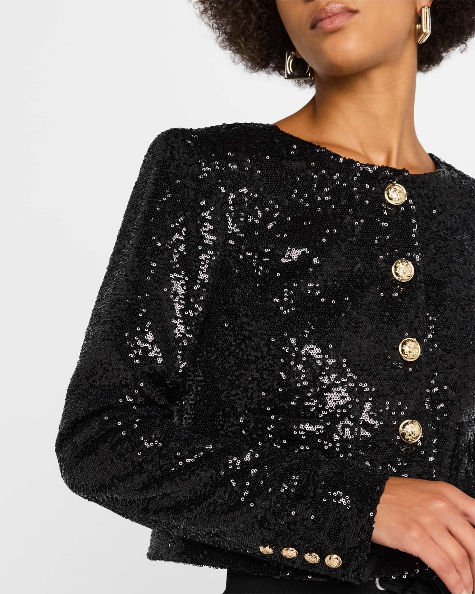 Randi Cropped Sequin Jacket Product Image