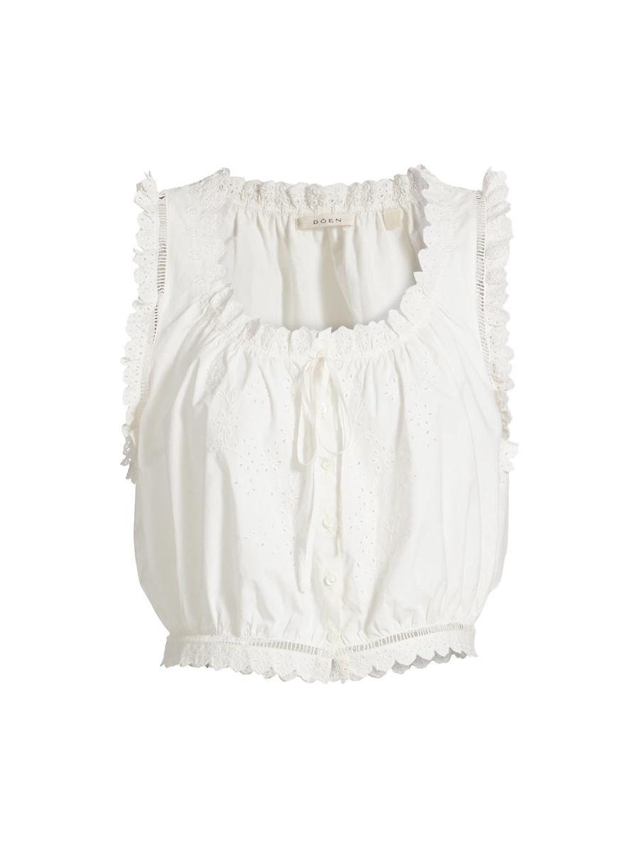 Womens Traveler Cotton Crop Top Product Image