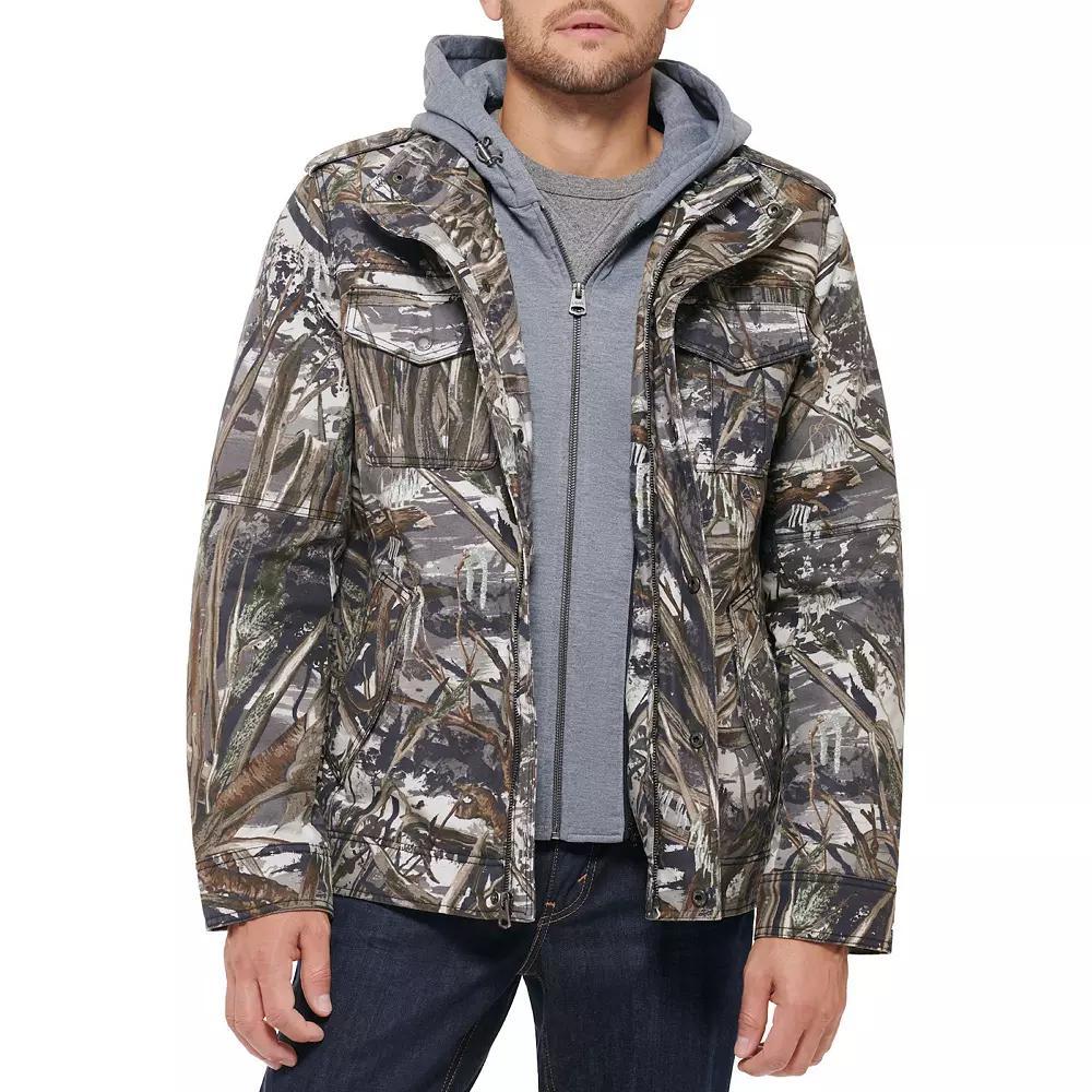 Men's Levi's® Cotton Sherpa-Lined Trucker Jacket, Size: Large, Real Tree Product Image