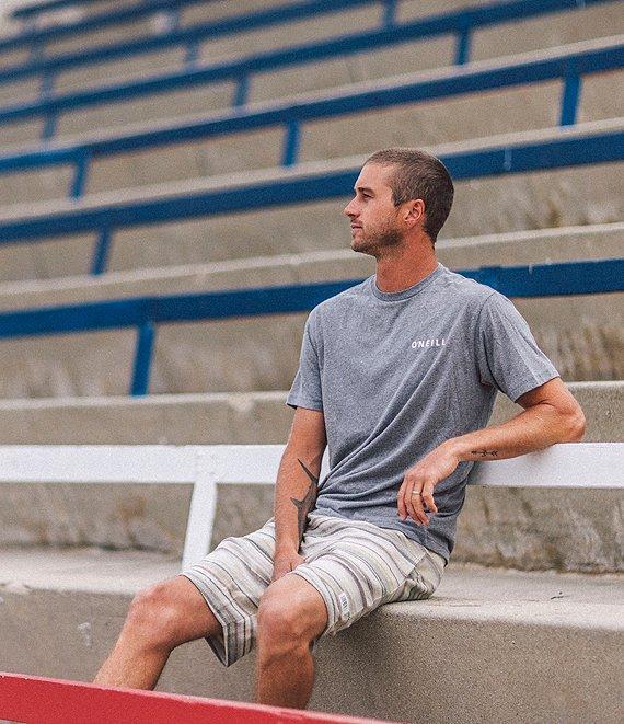 O'Neill Bavaro Striped 19#double; Outseam Fleece Shorts Product Image