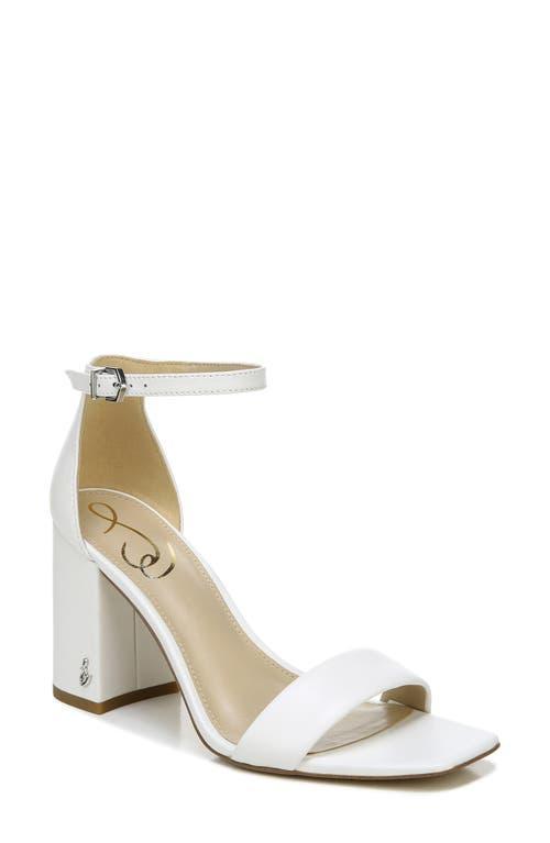 Sam Edelman Daniella Leather Ankle Strap Square Toe Dress Sandals Product Image