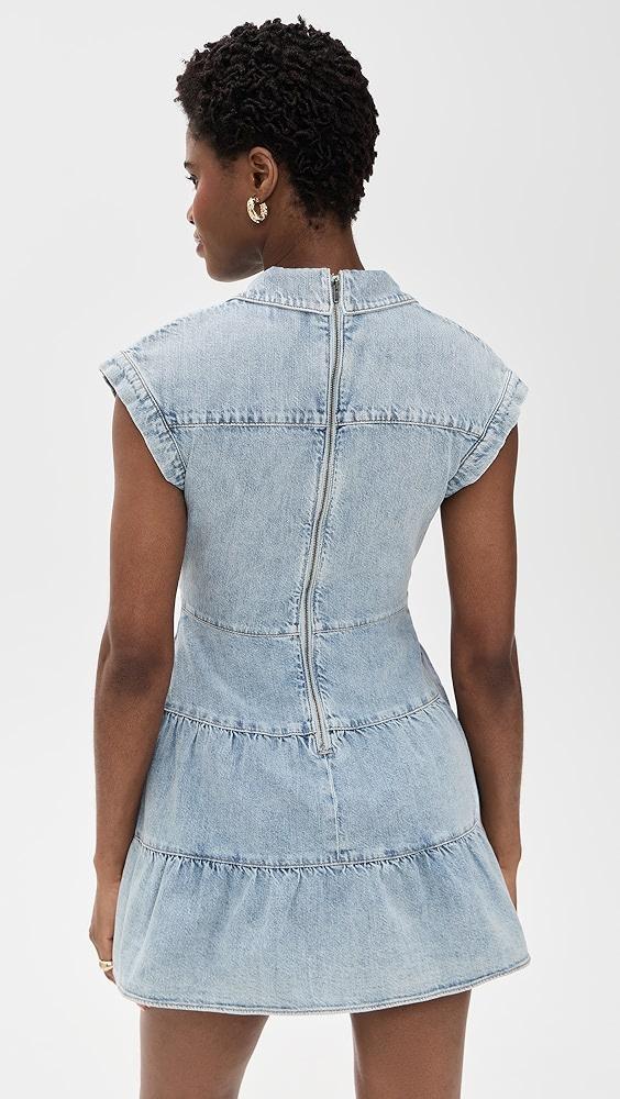 alice + olivia Mila Deep V Twist Front Mini Dress | Shopbop Product Image