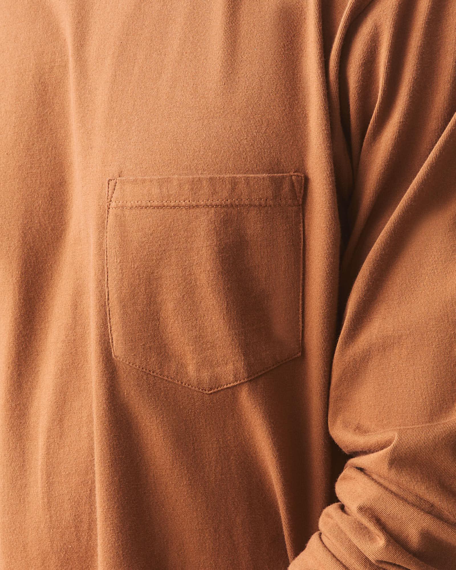 Men's Long Sleeve Pocket Tee - Tortoise Shell Male Product Image