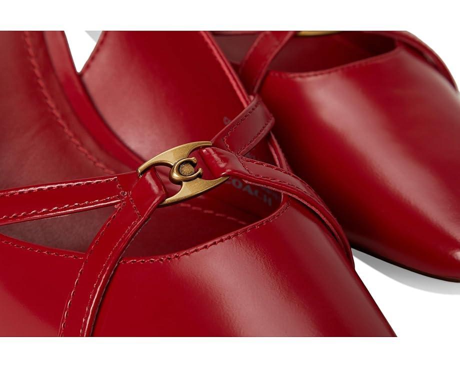 Carrie Metallic Leather Skimmer Product Image