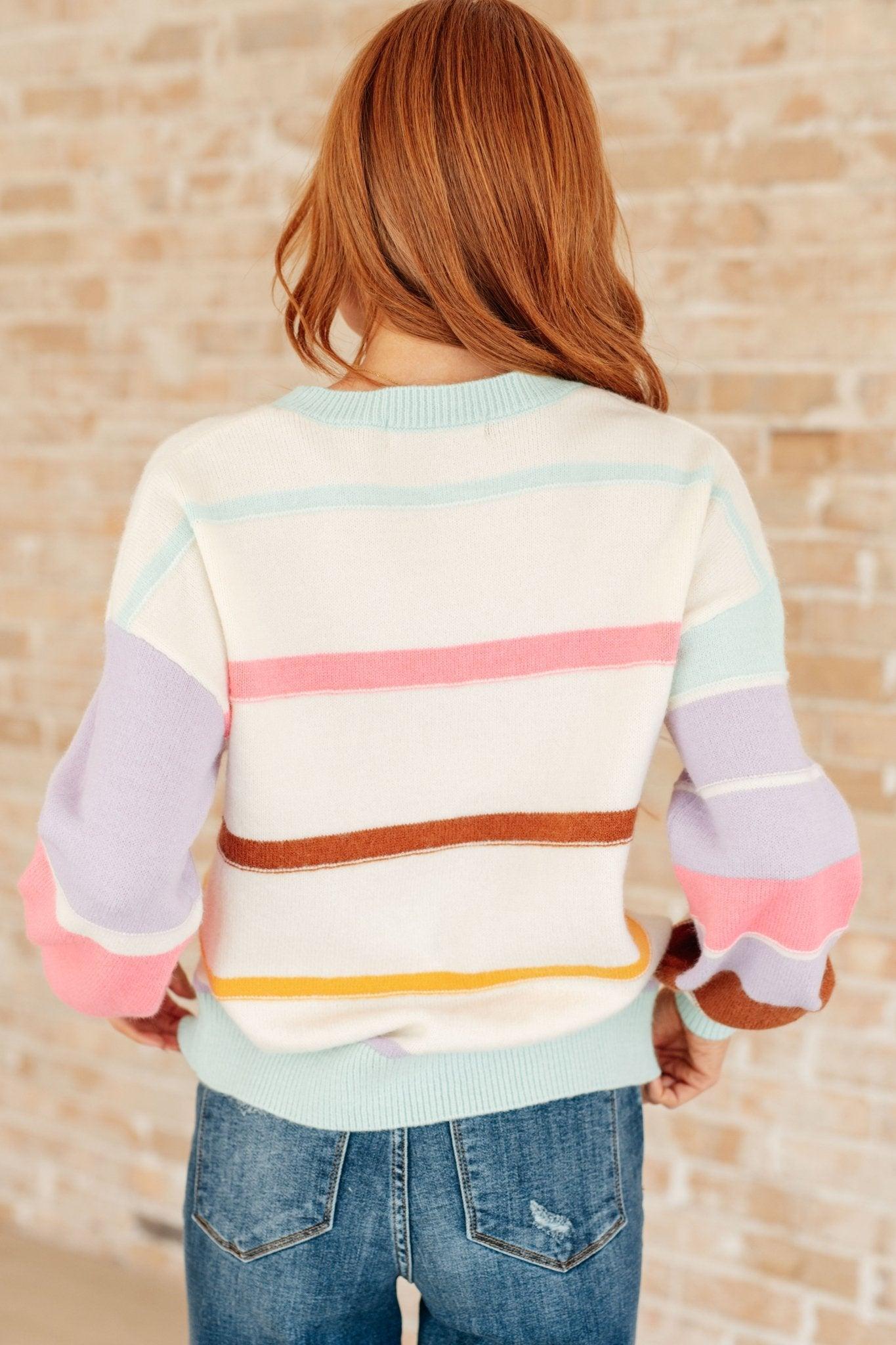 Candy Buttons Pom Detail Sweater (Online Exclusive) Product Image