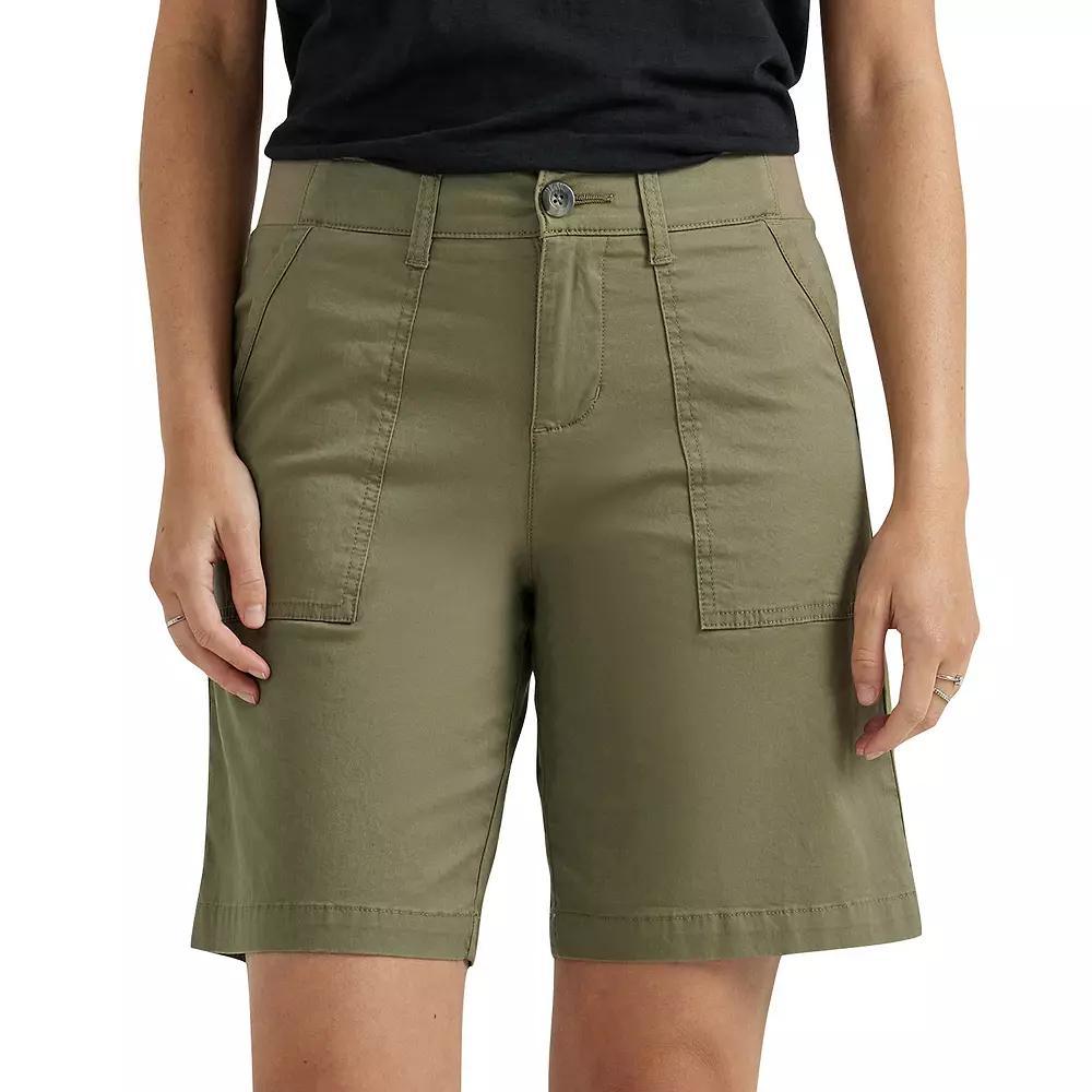 Women's Lee® Ultra Lux Comfort Flex to Go Utility Bermuda Shorts, Size: 8, Deep Lichen Green Product Image
