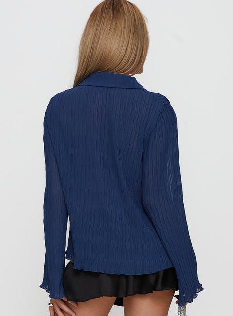 Selma Shirt Navy Product Image