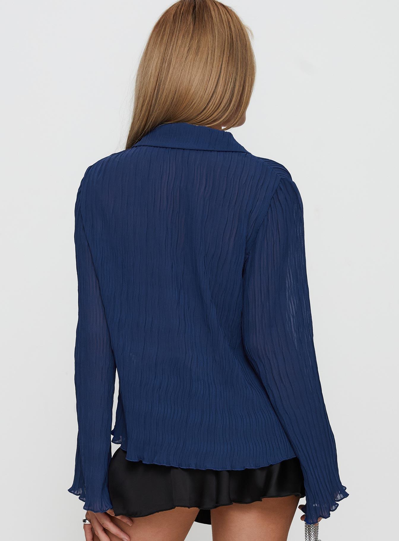 Selma Shirt Navy Product Image