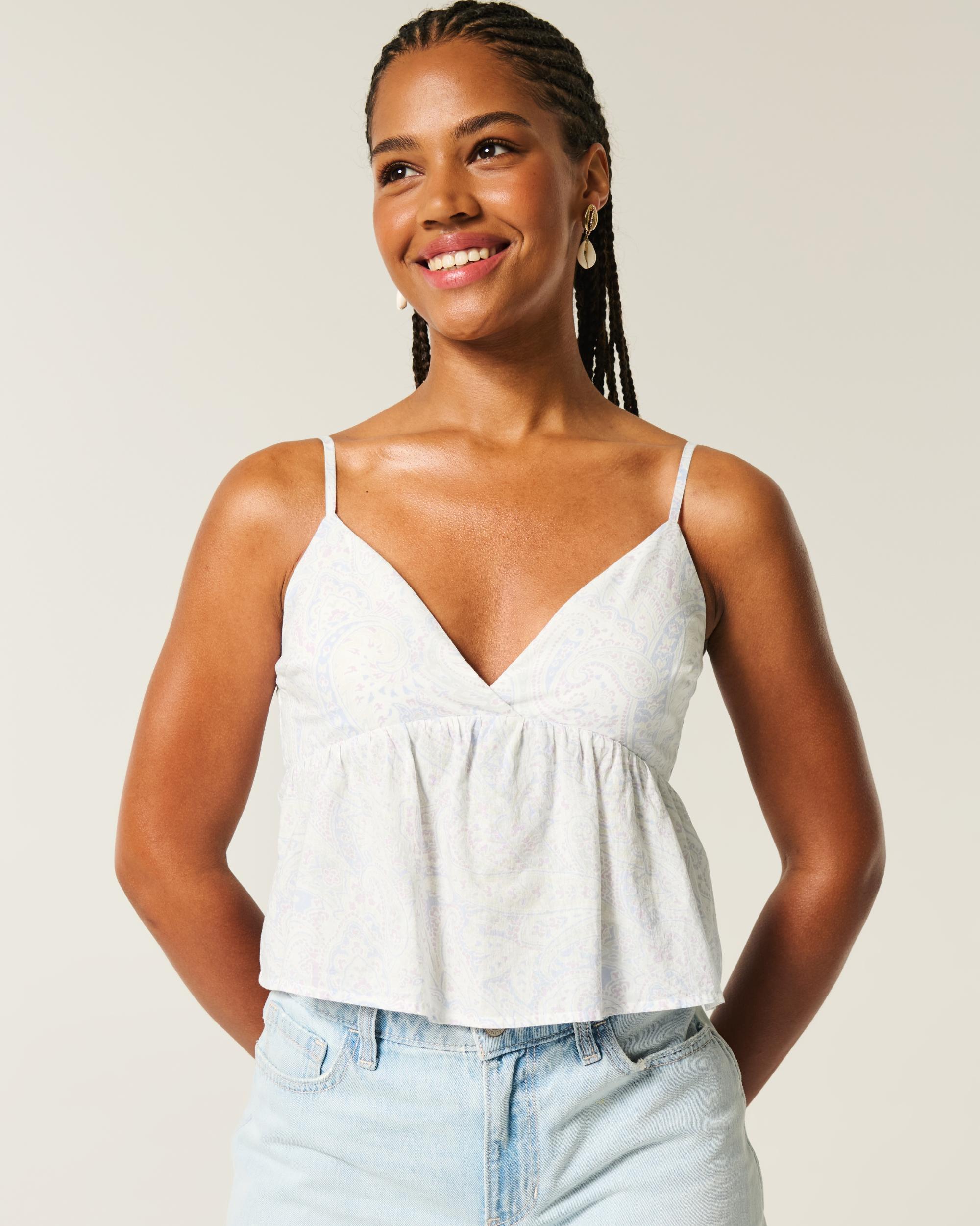 Easy Paisley Pattern Babydoll Top Product Image