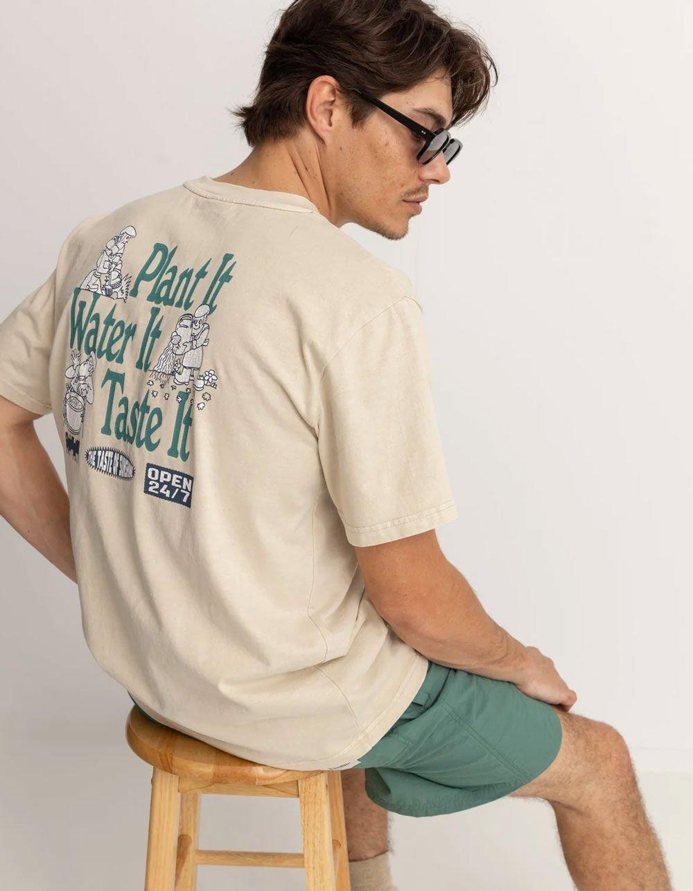 RHYTHM Taste It Vintage Mens Tee - CREAM Product Image