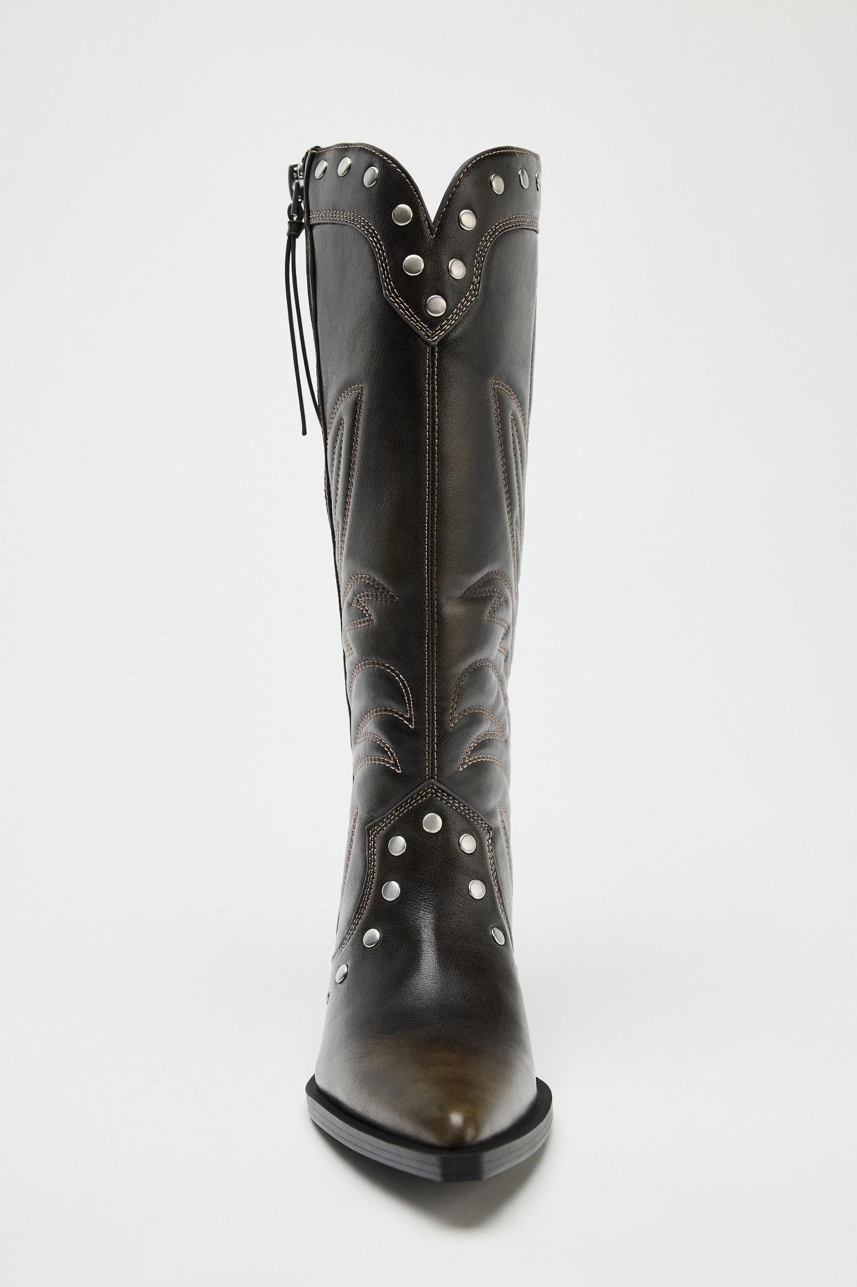 COWBOY STUDDED BOOTS Product Image