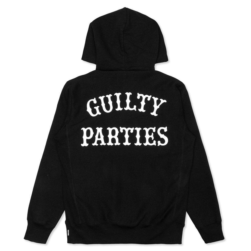 Heavyweight Full Zip Hooded Sweat Shirt 'Type 2' - Black Male Product Image