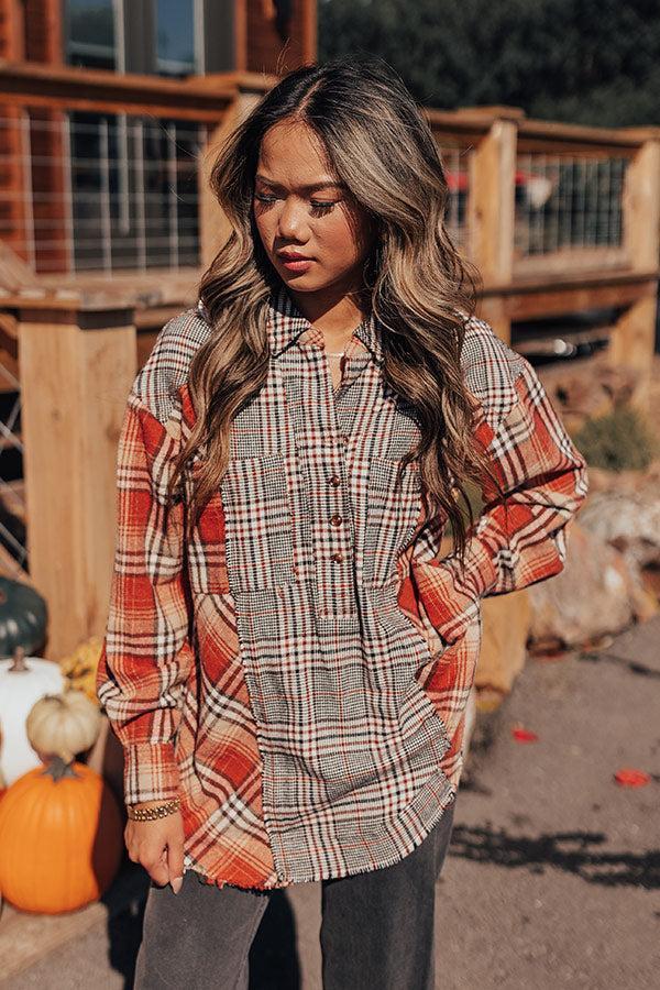 Fall Sunset Flannel Tunic Product Image