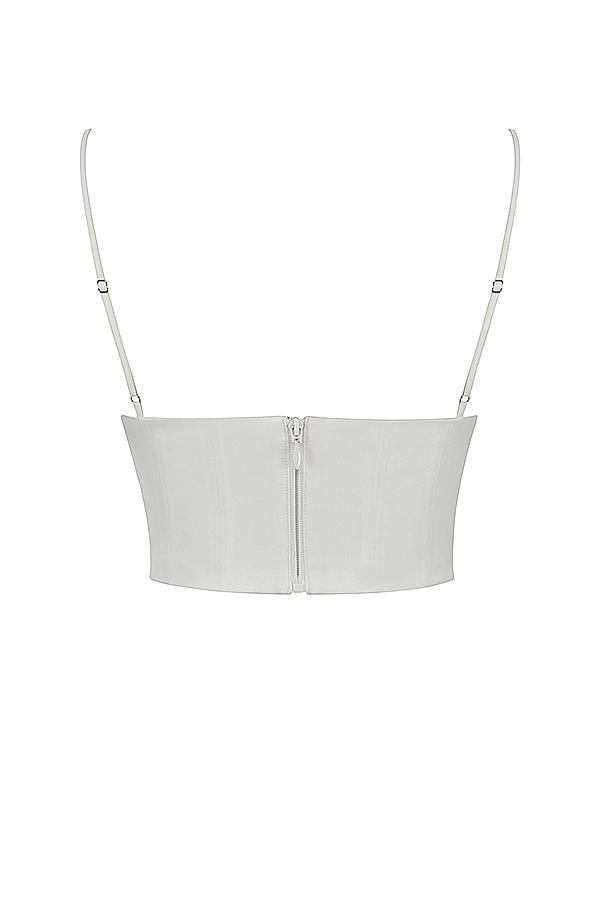 Emilee  ivory satin and lace corset - sale Product Image
