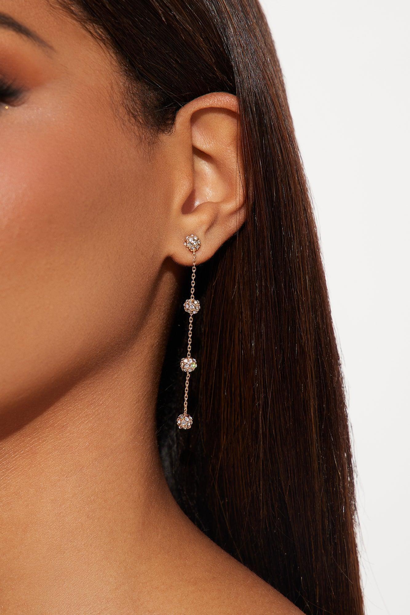 Bubbling With Energy Earrings - Gold Product Image