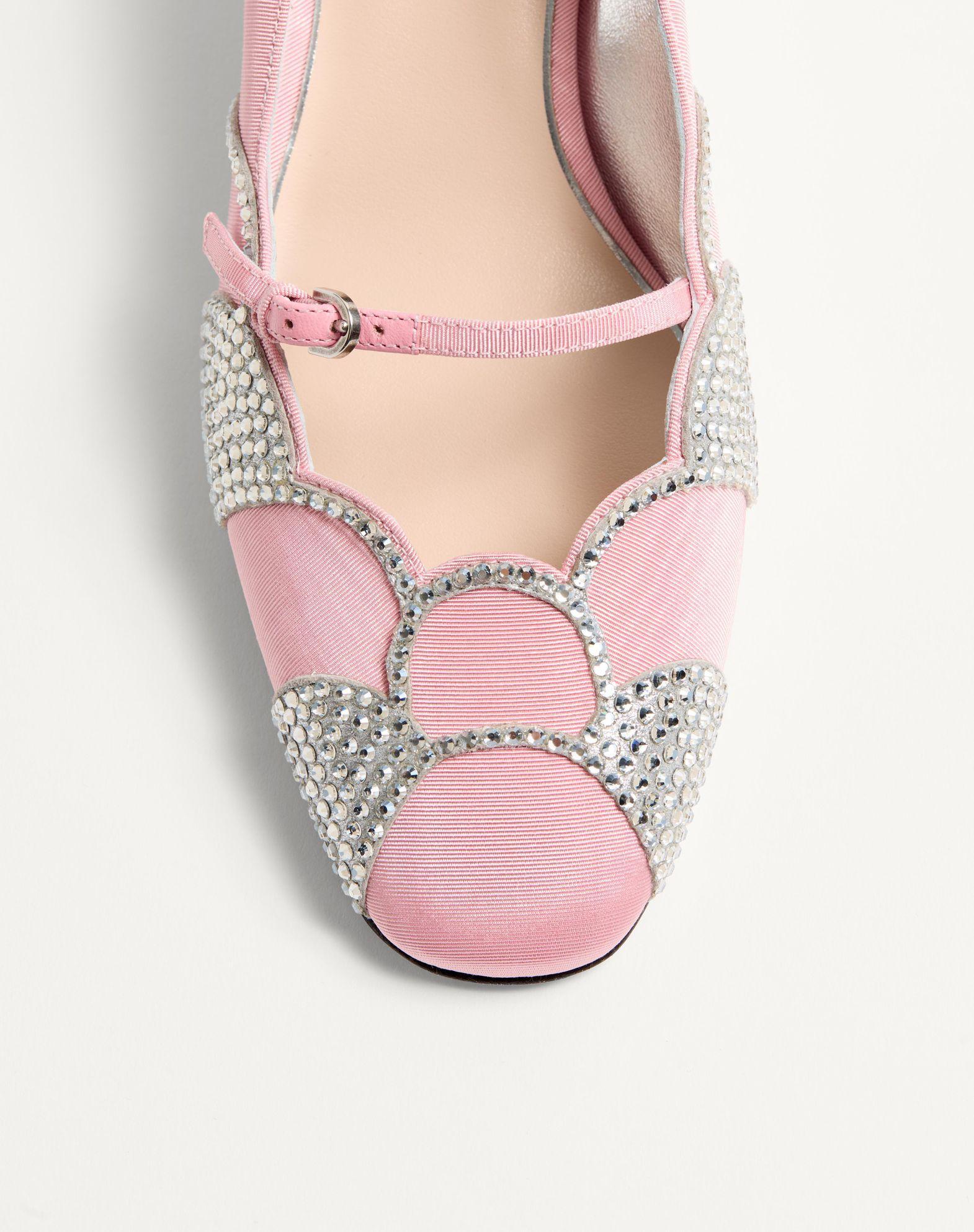 Bowow Pumps In Moirè Fabric With Crystals 45Mm Product Image