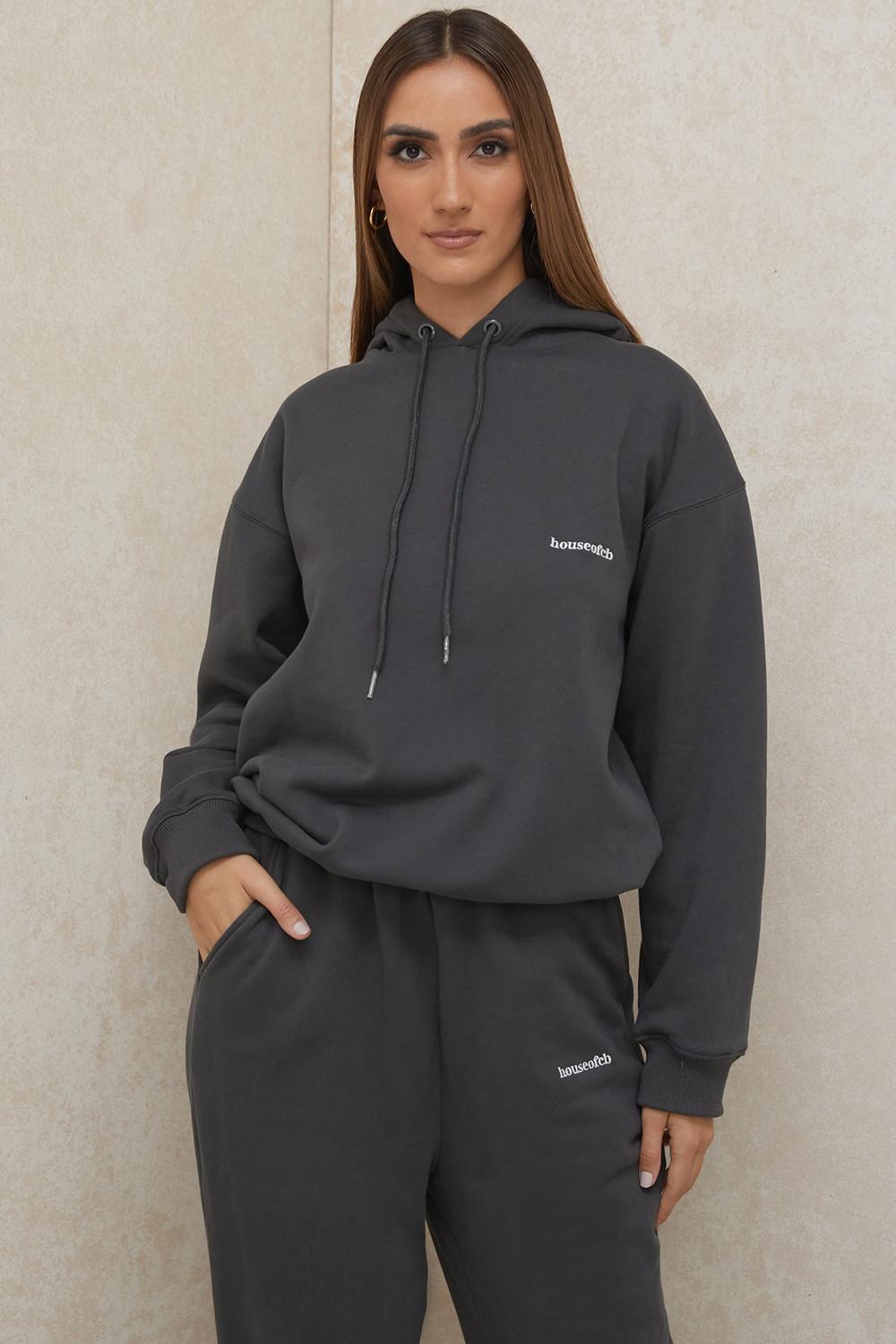 Halo Charcoal Oversized Hoodie Product Image
