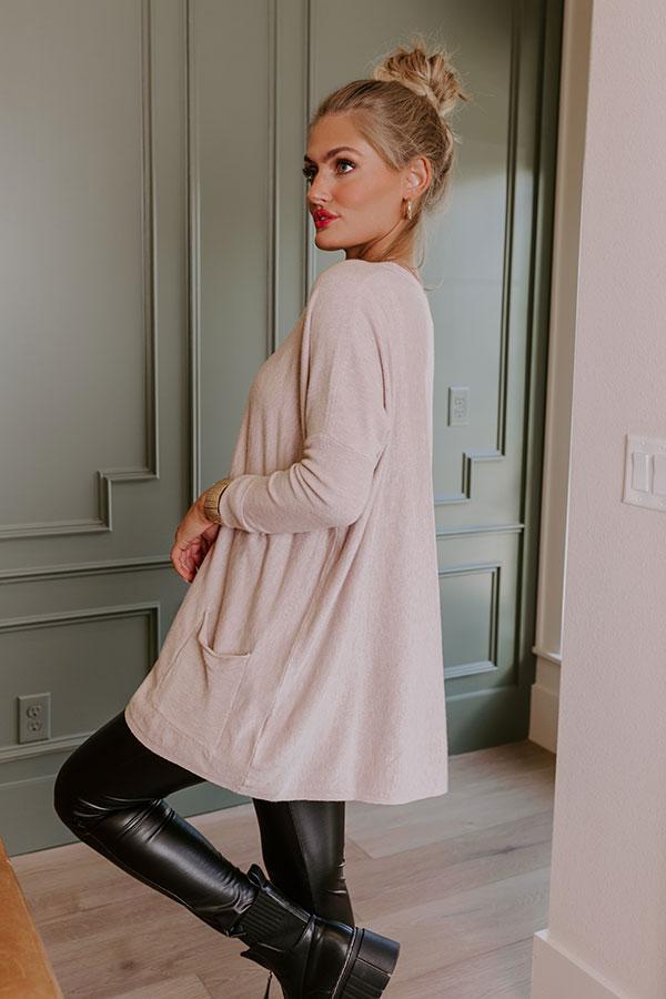 Always Cozy Sweater Top in Birch Product Image