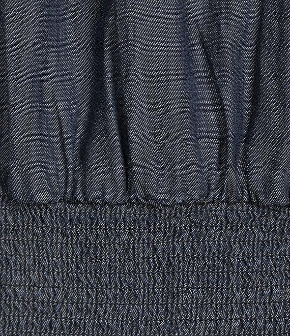 Ariat Stellar Smocked Ruffle Tiered Chambray Dress Product Image
