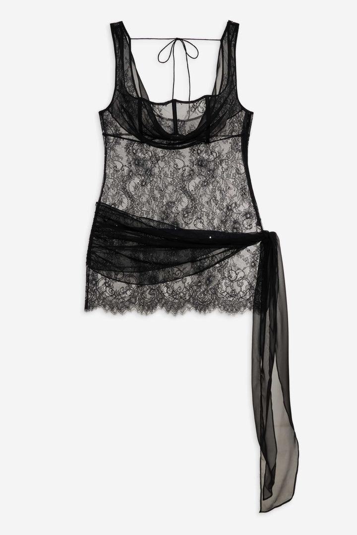 Sonja Slip Dress — Black Product Image